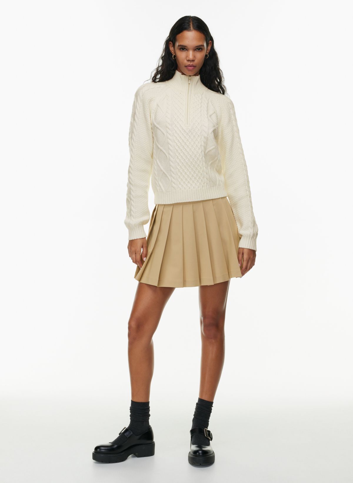 Labelle Quarter Zip Sweater Cream