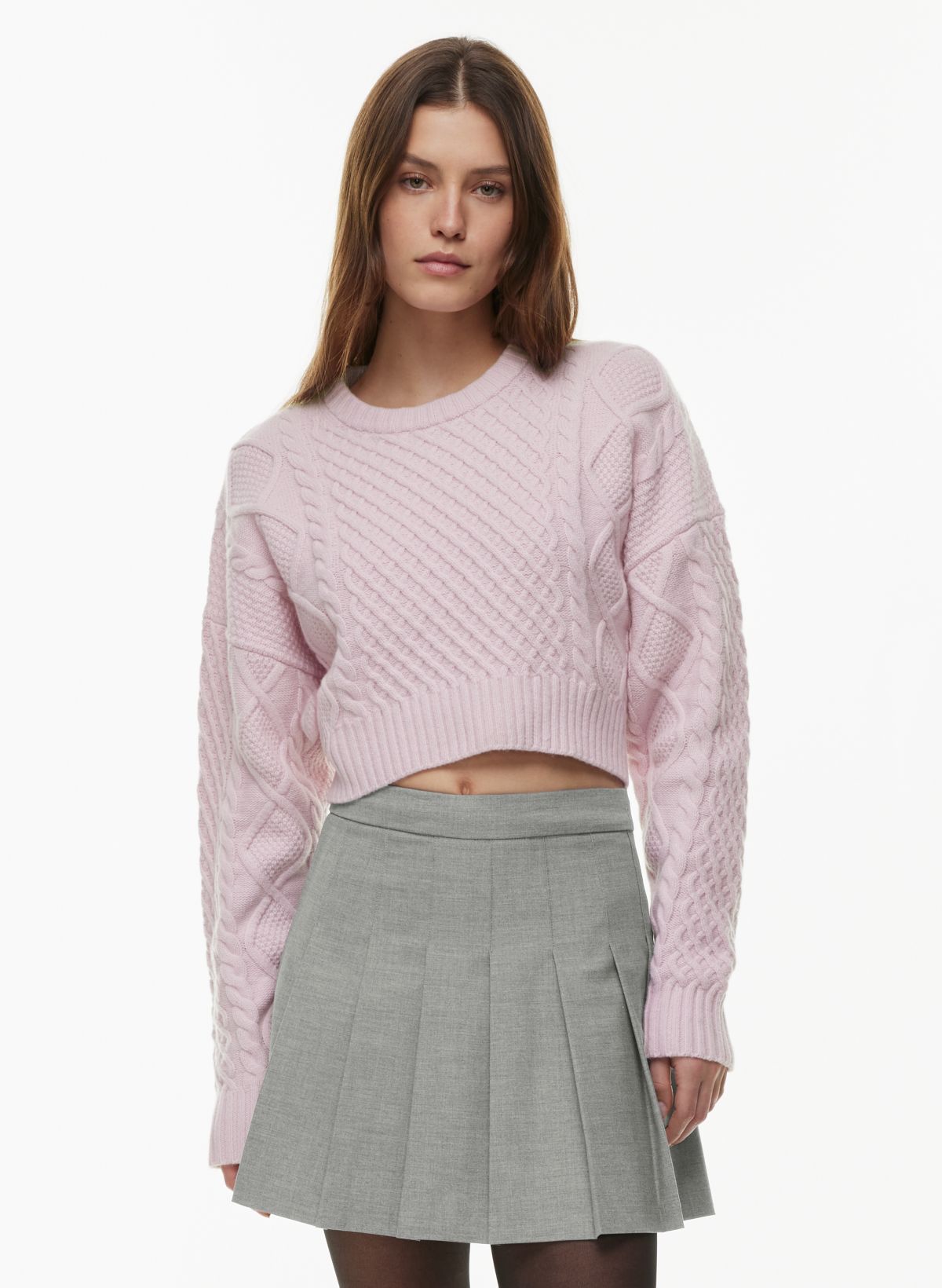 Tuesday Cable Crop Sweater