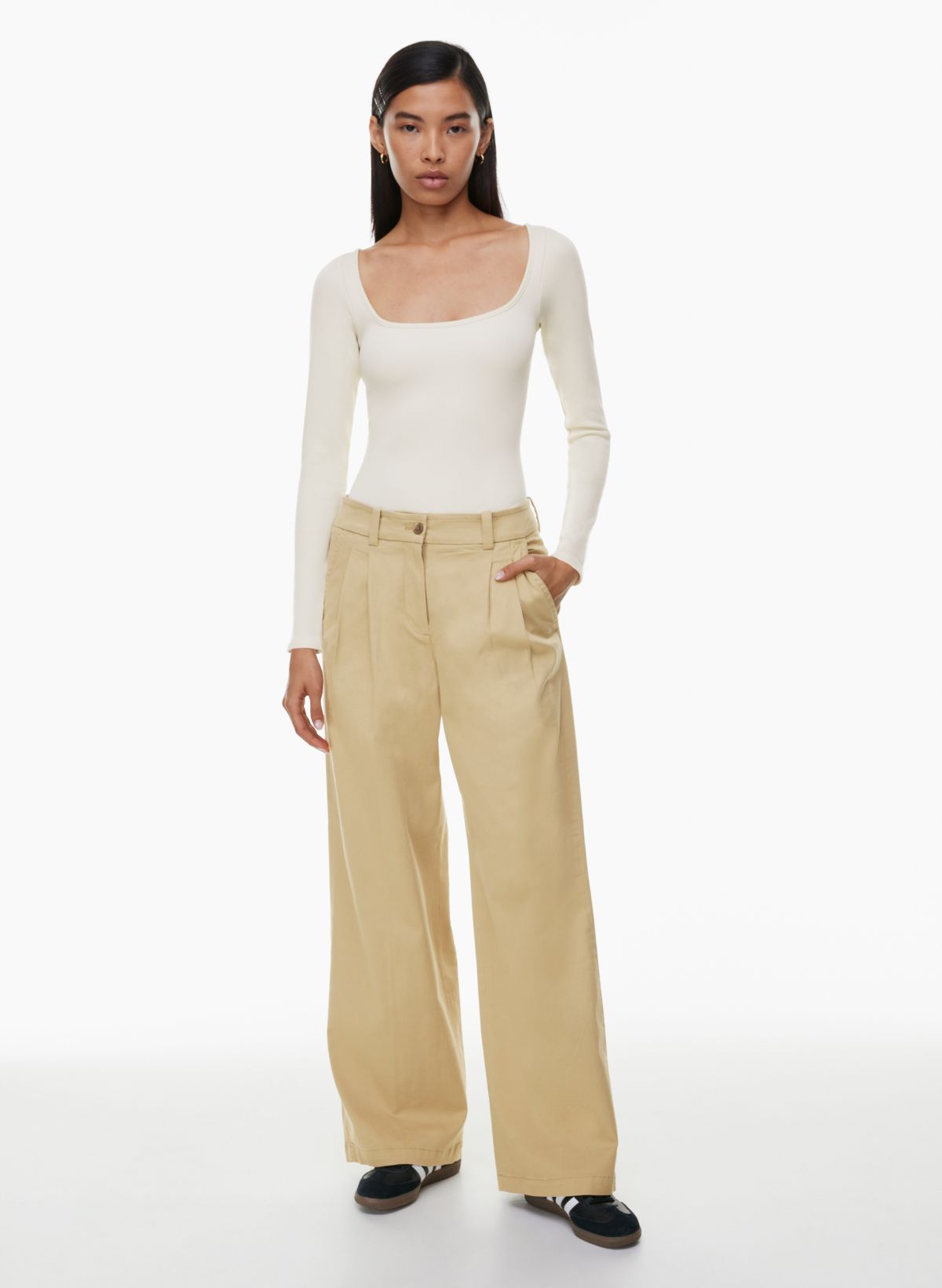 Soft Twill Barrel Pant, Bottoms, Pants