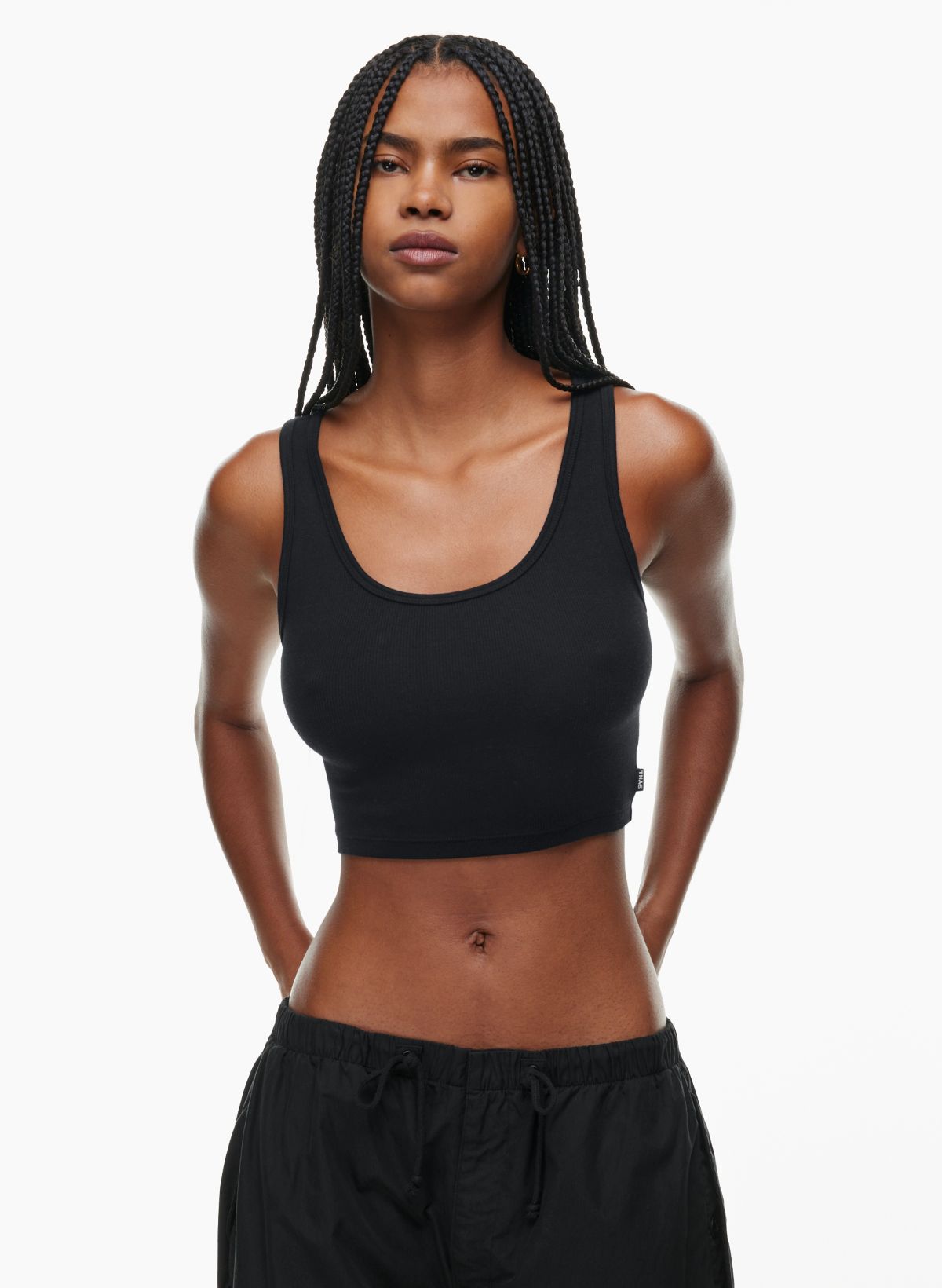 Tna Women's Ribbed Cropped Tank Top