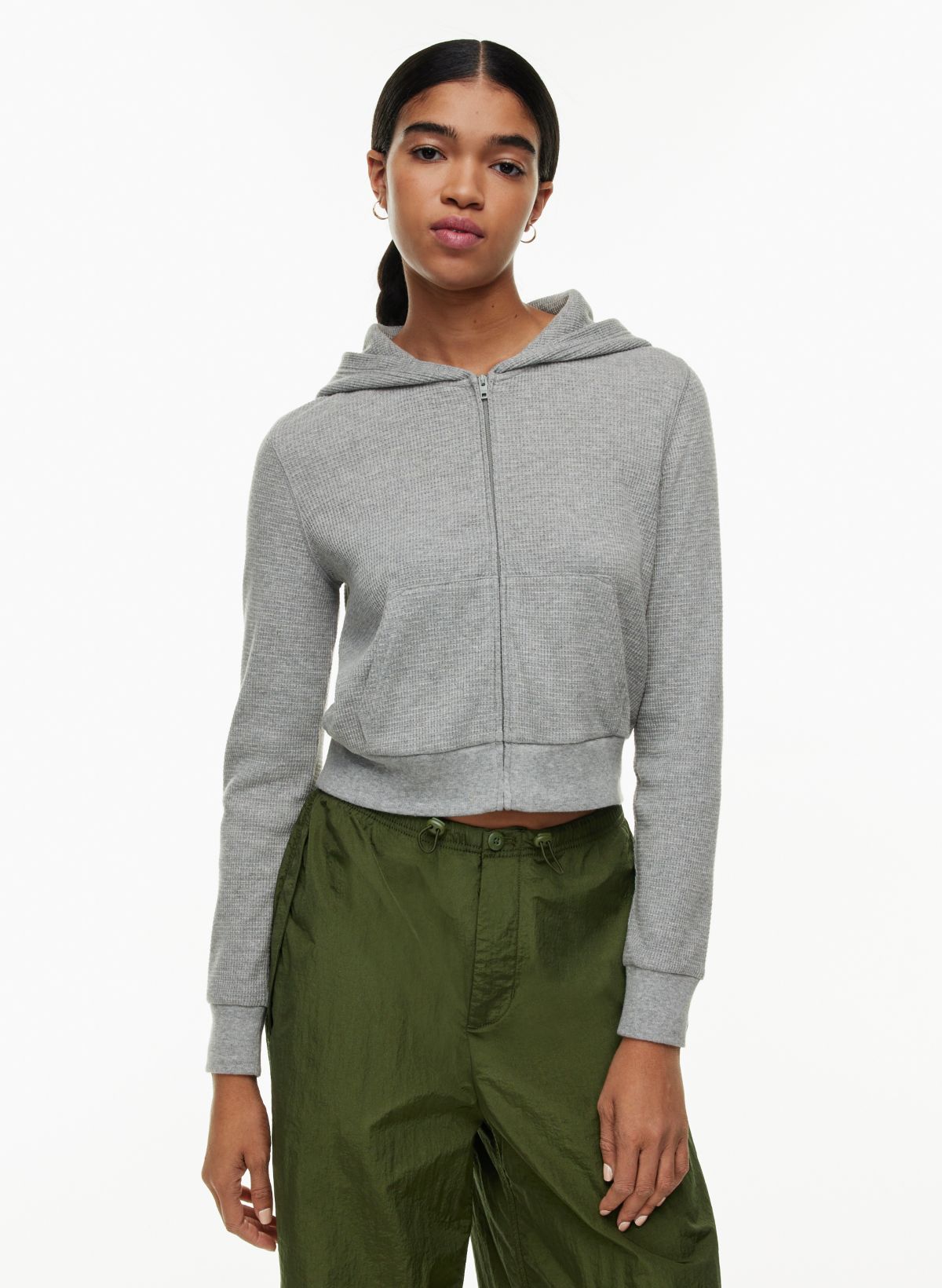 Tna WAFFLE ZIP HOODIE | Aritzia CA