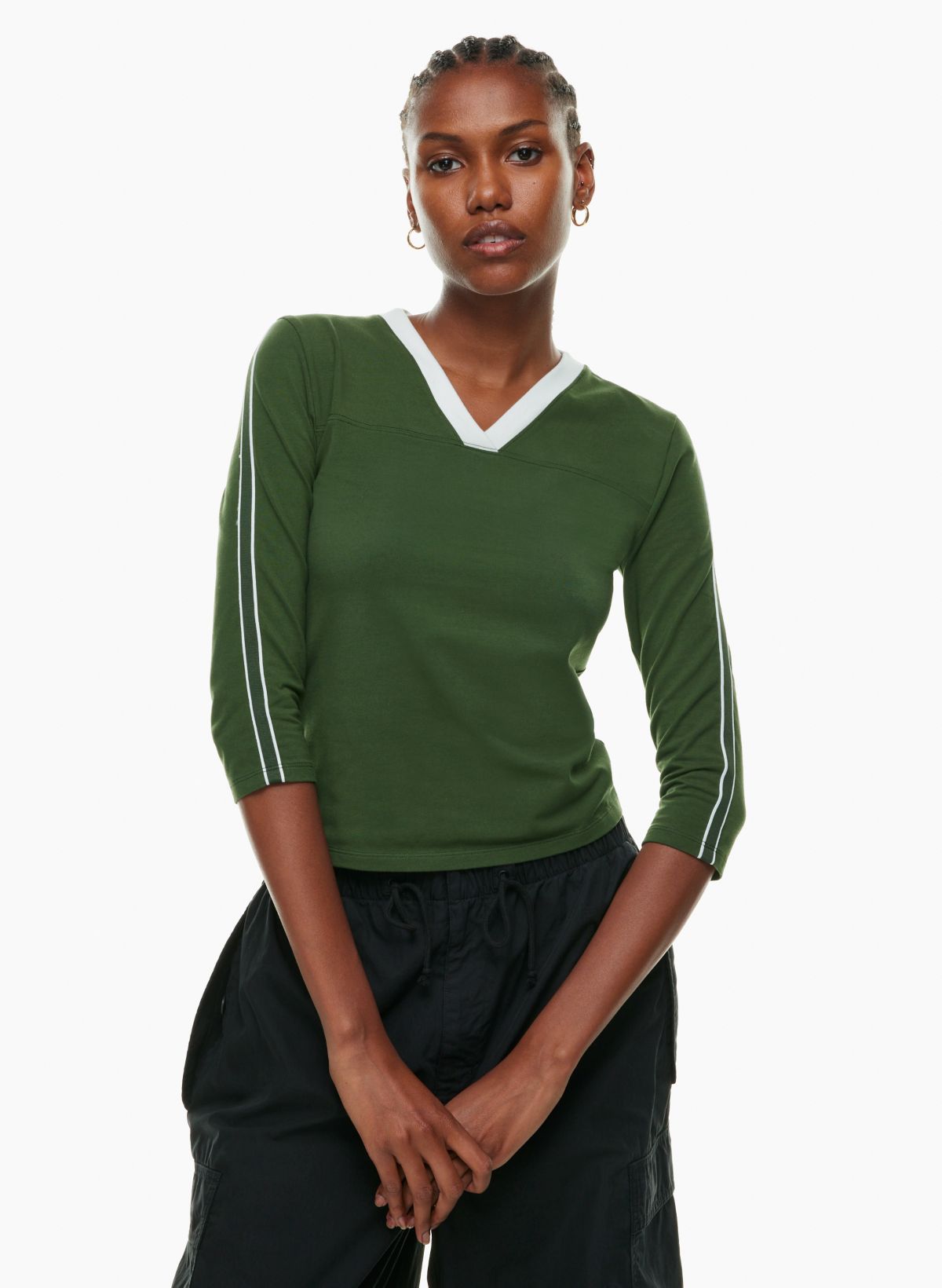 Contrast Trim T-Shirt - Women - Ready-to-Wear