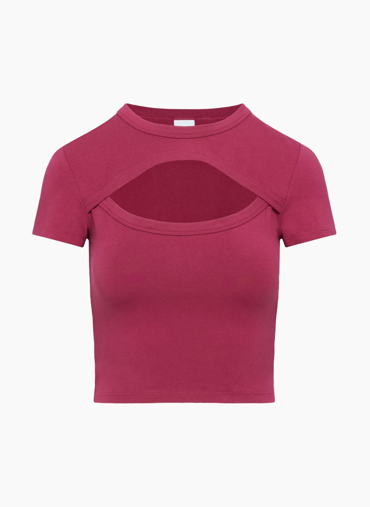 US Womens Short Sleeve Cotton T-Shirt Half Chest Crop Top Sexy