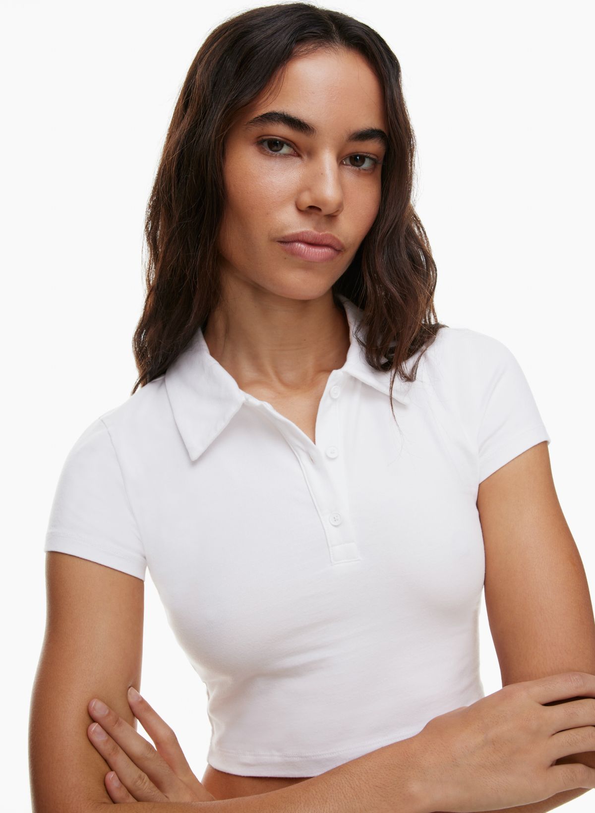 White polo shirt 2024 womens near me