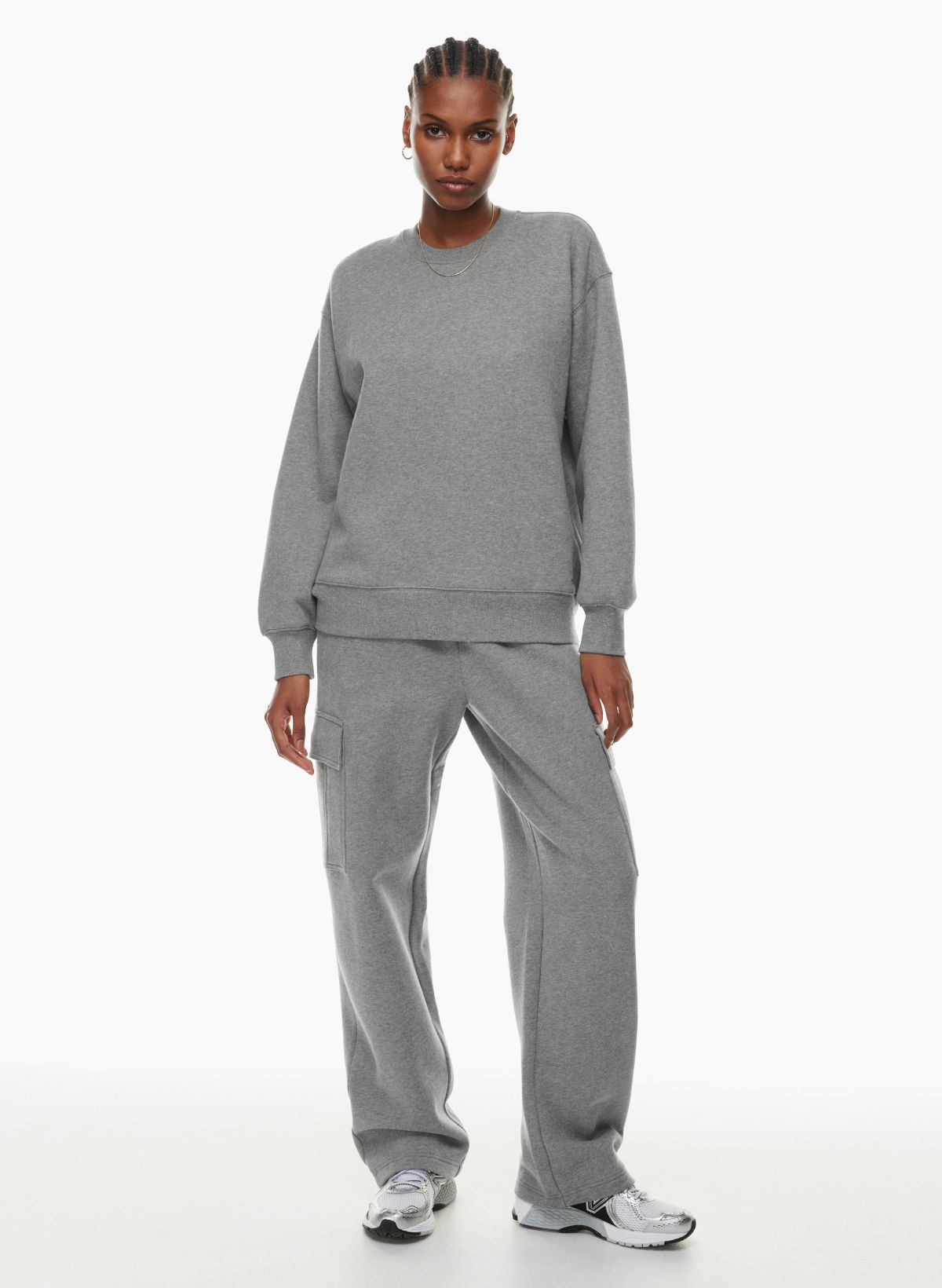 Tna COZY FLEECE BOYFRIEND CREW SWEATSHIRT | Aritzia CA