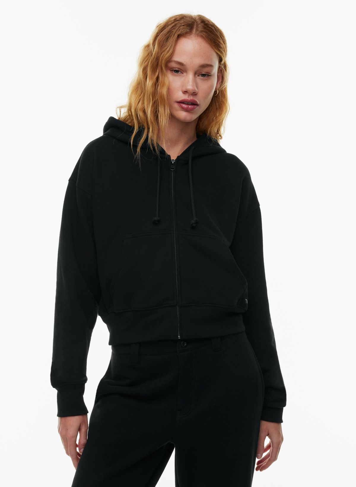 BC Clothing zip up hoodie sweatshirt fleece lined warm size large women's