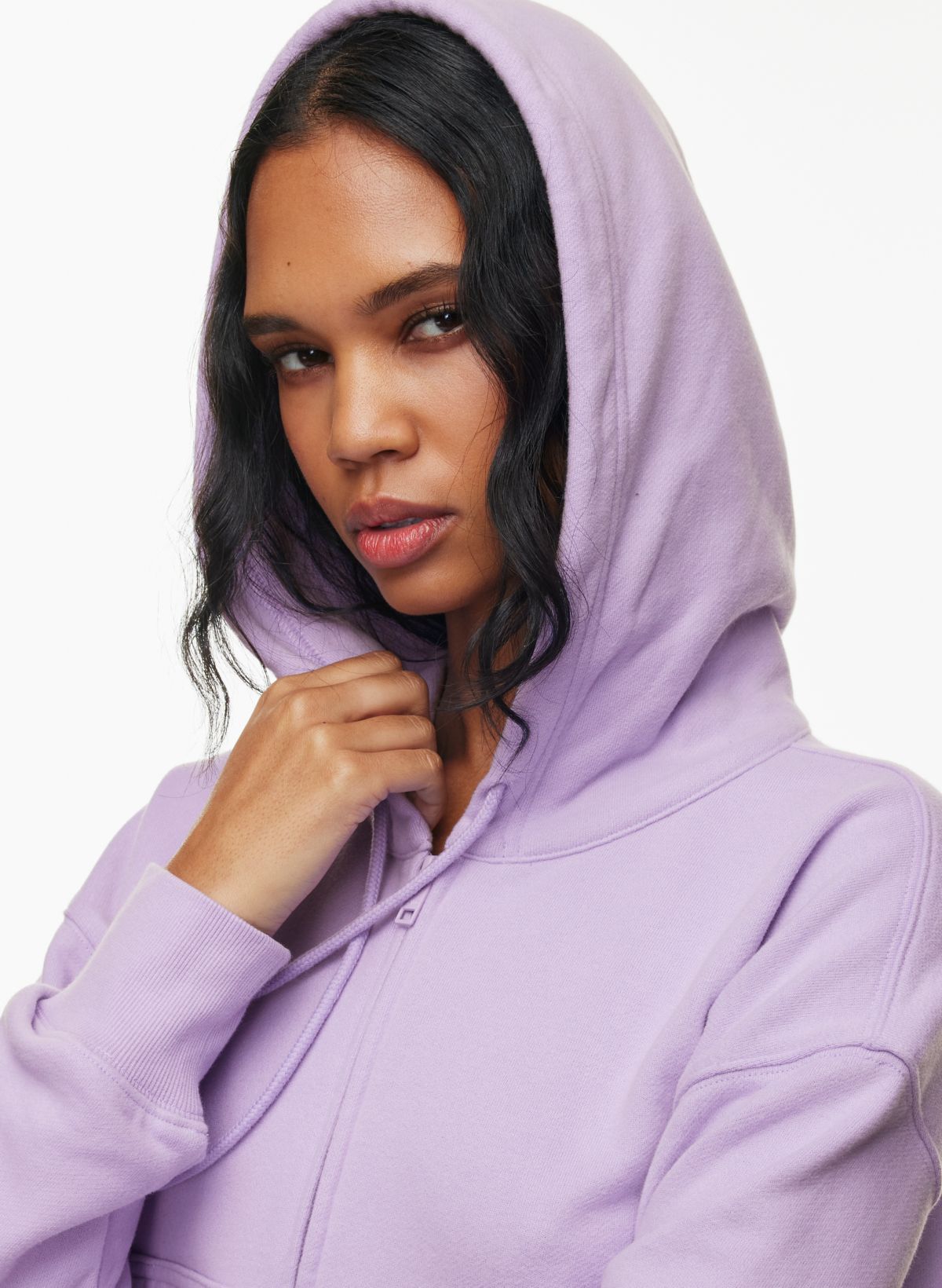 Tna TERRY FLEECE BOYFRIEND BOXY ZIP HOODIE | Aritzia CA