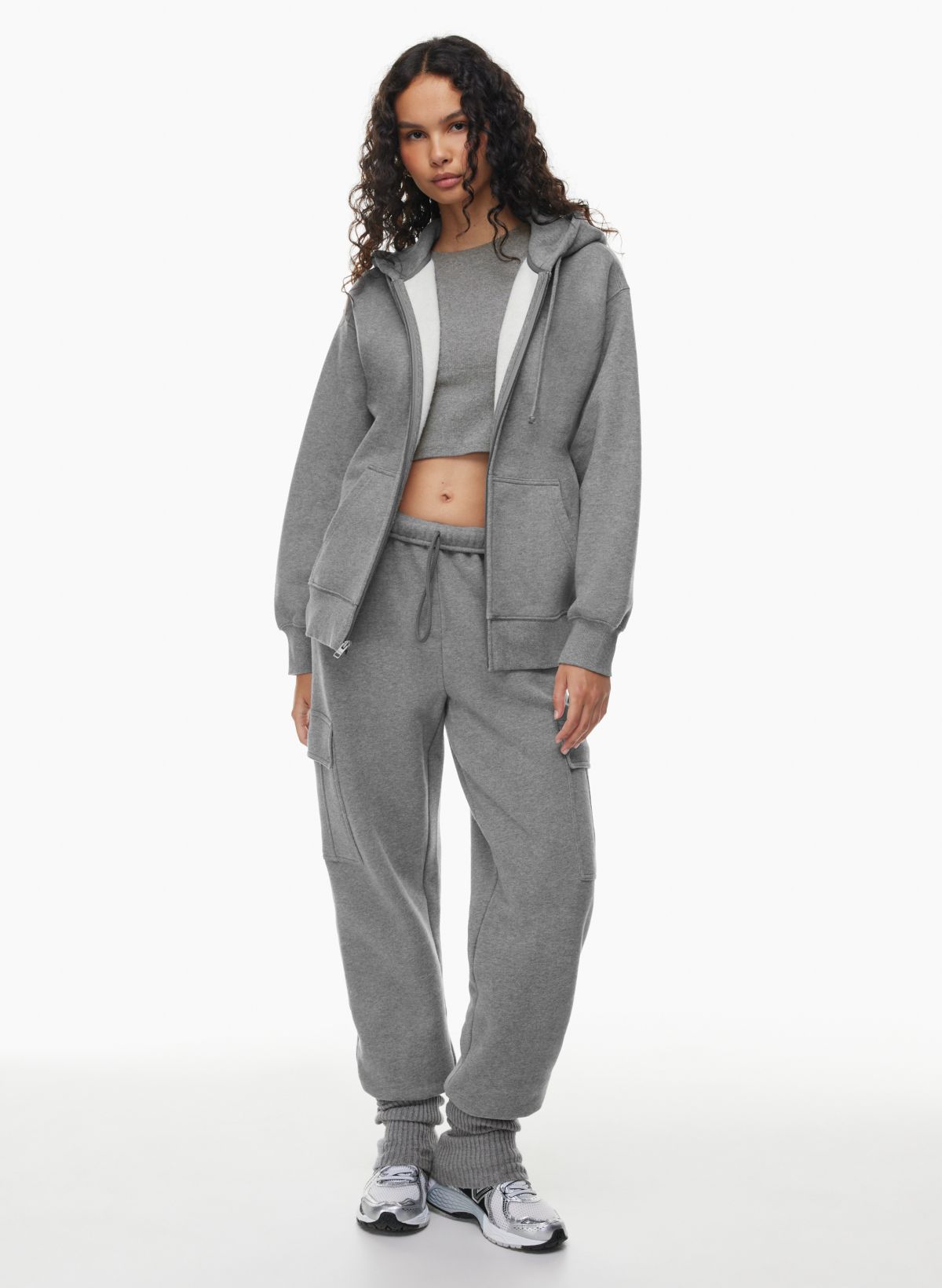 Tna COZY FLEECE BOYFRIEND ZIP HOODIE | Aritzia US