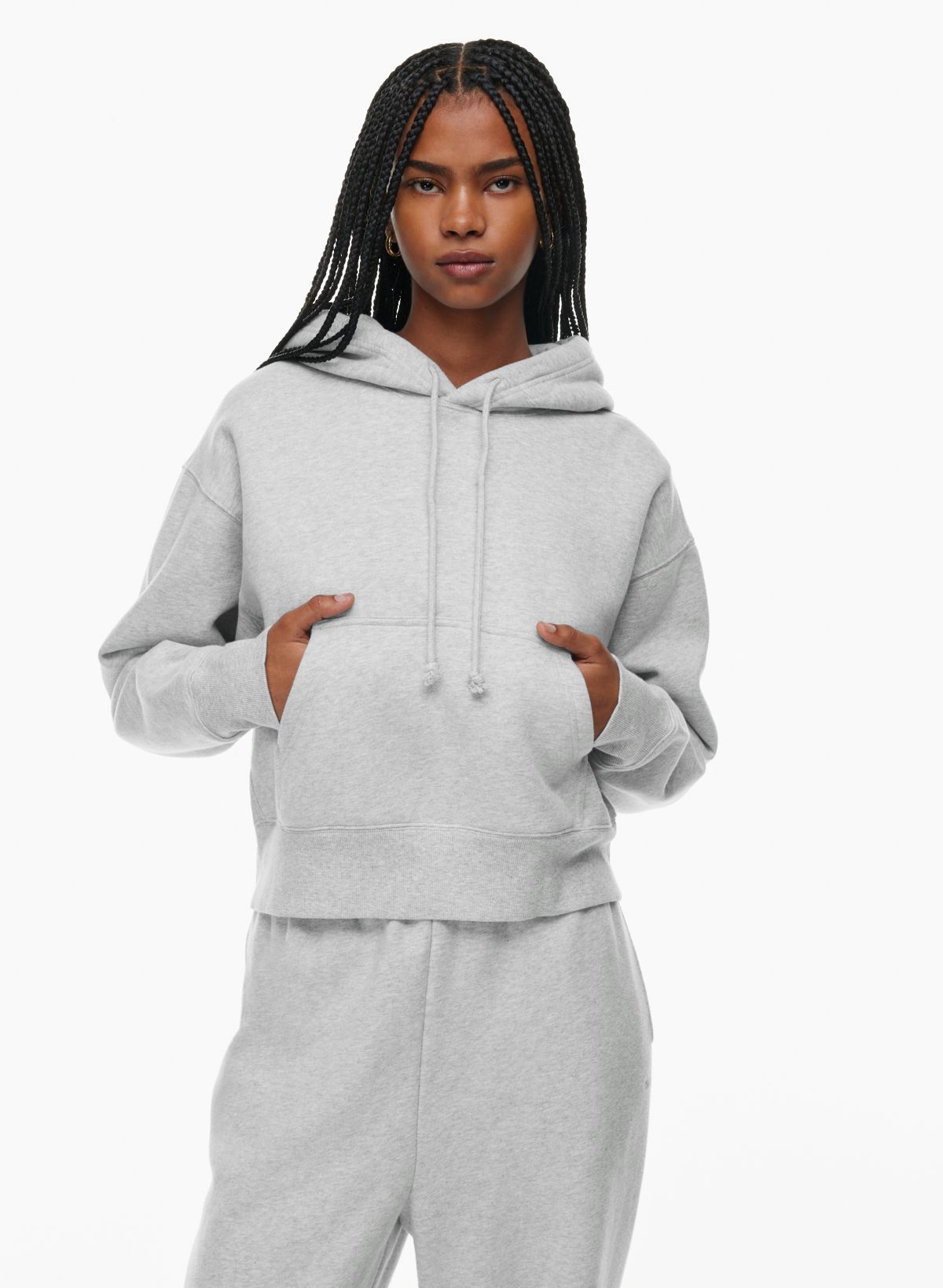 Tna COZY FLEECE BOYFRIEND QUILTED HOODIE