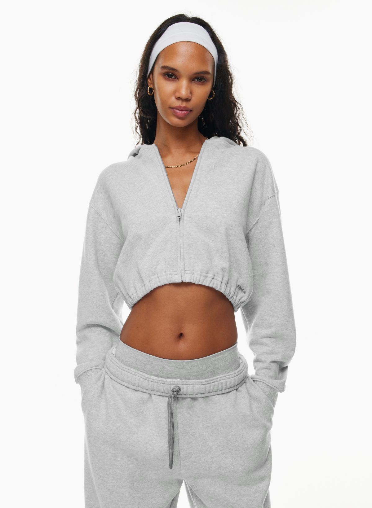 aritzia cropped zip up hoodie - OFF-66% >Free Delivery