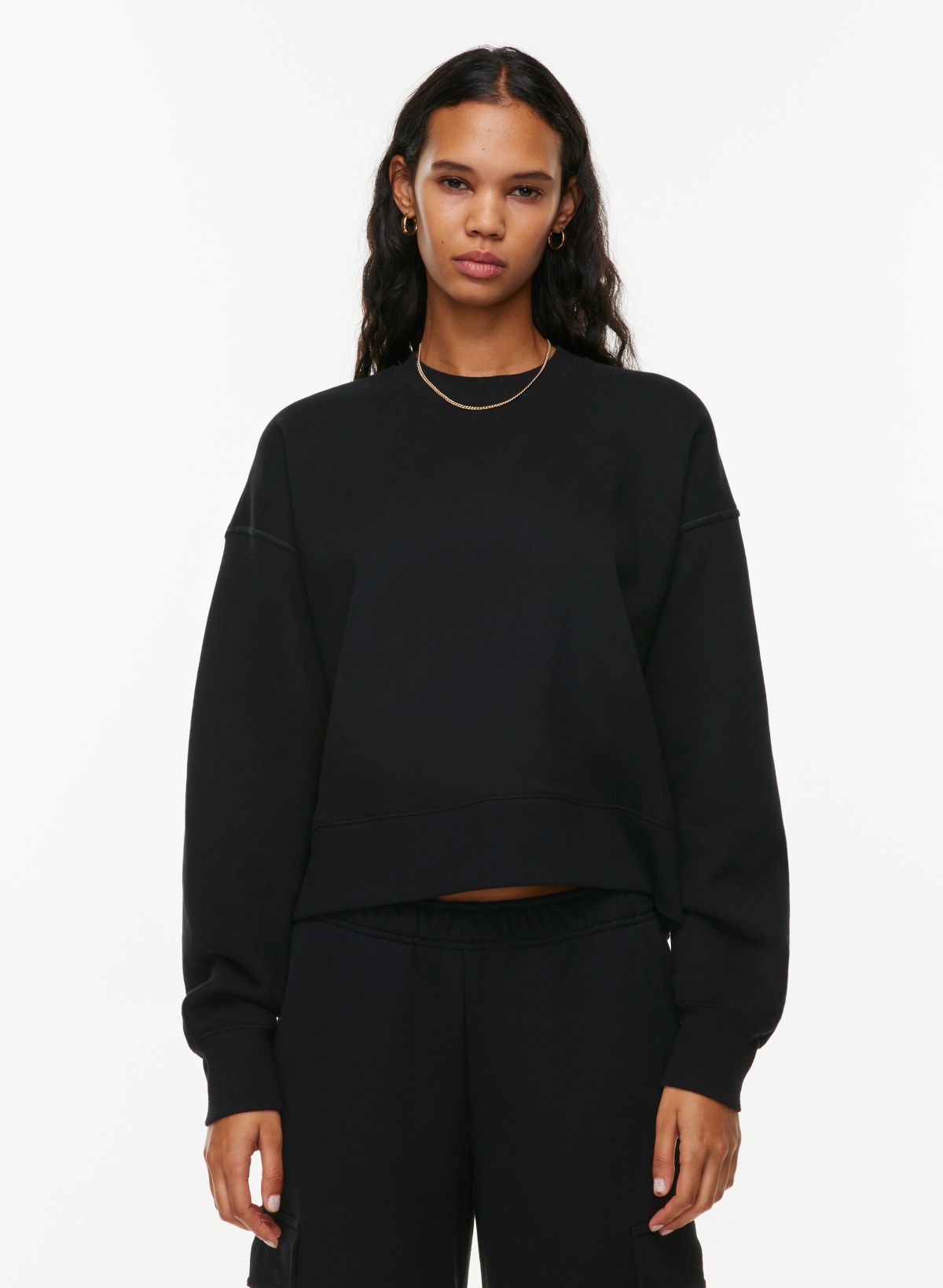 Tna COZY FLEECE MEGA BOXY CREW SWEATSHIRT | Aritzia US