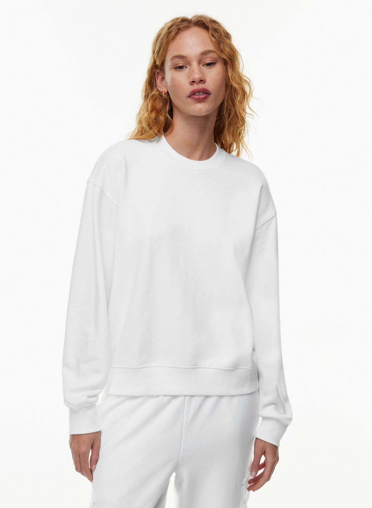 Tna TERRY FLEECE PERFECT CREW SWEATSHIRT | Aritzia US