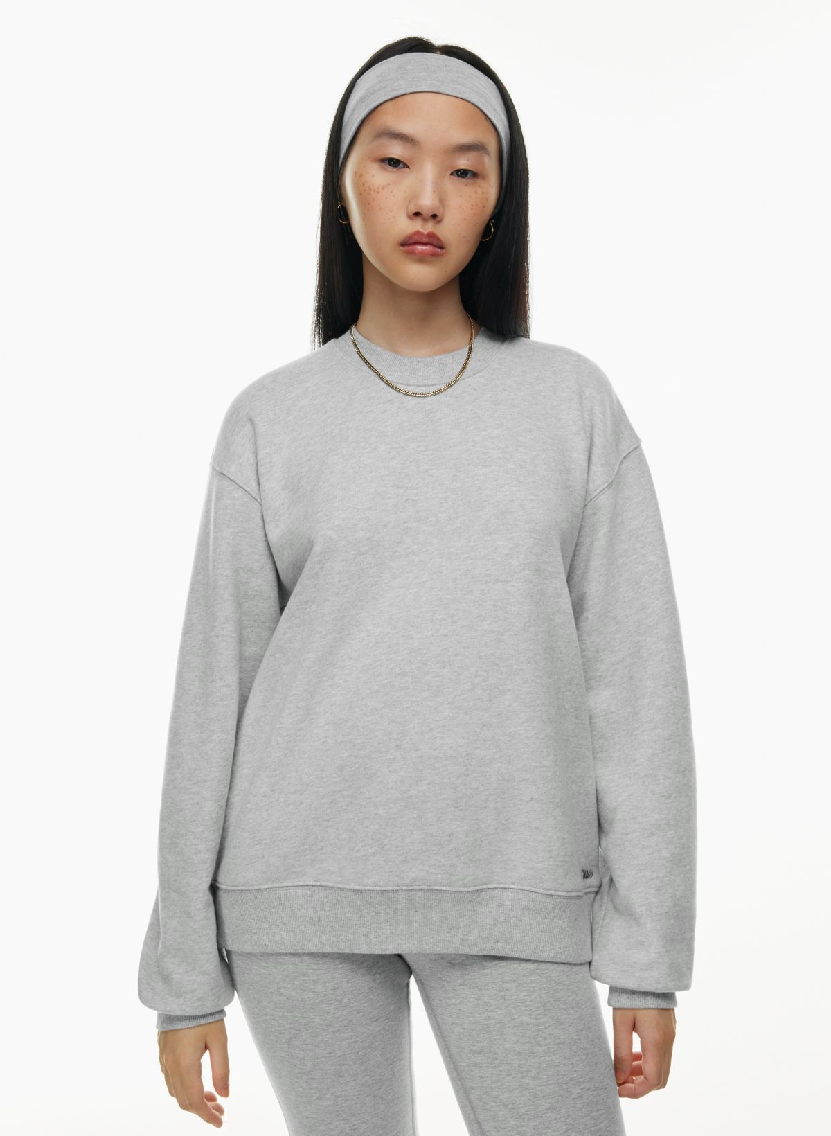 Tna TERRY FLEECE PERFECT CREW SWEATSHIRT | Aritzia CA