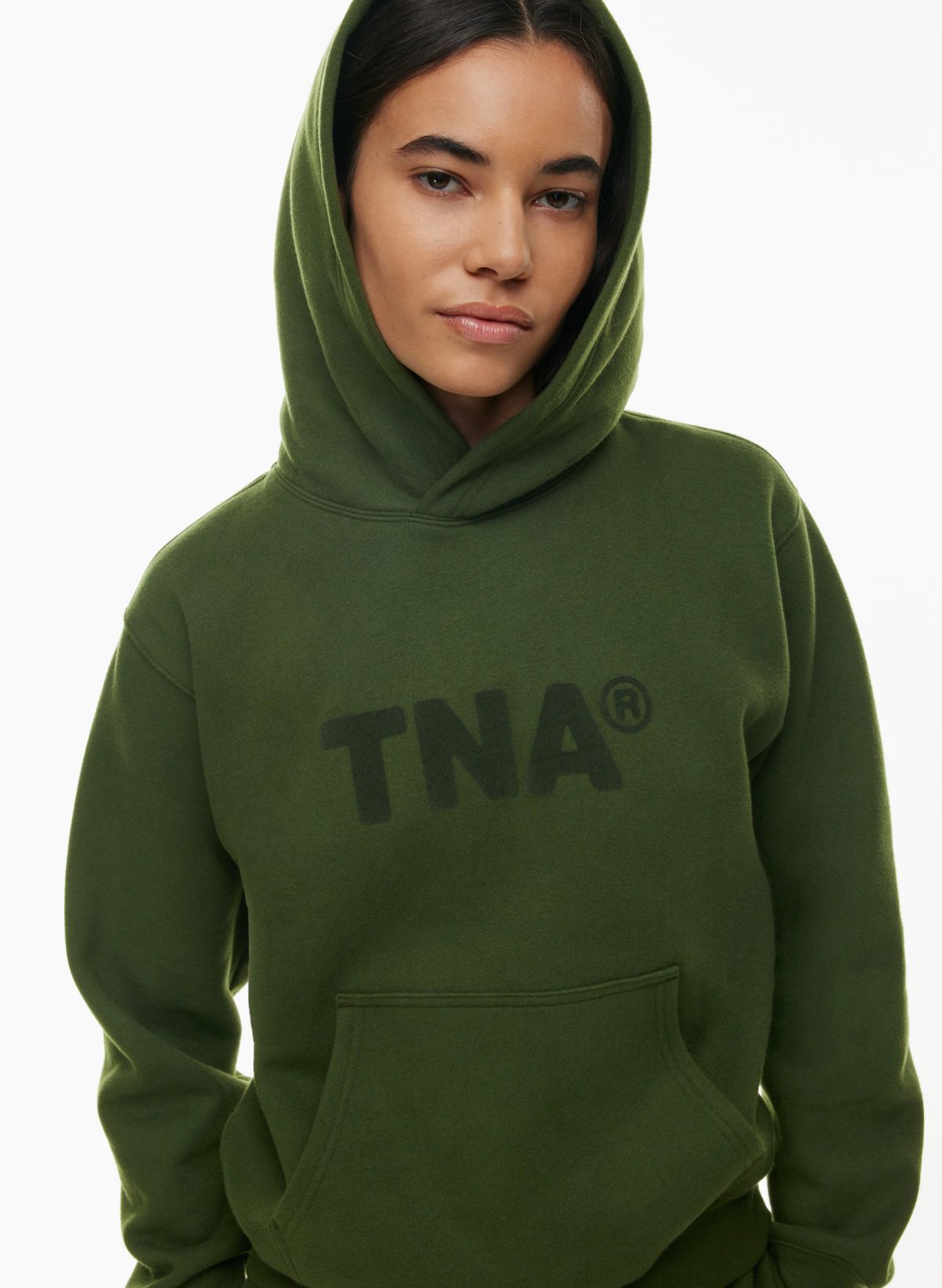 INSIDE OUT Sueded Fleece Hoodie