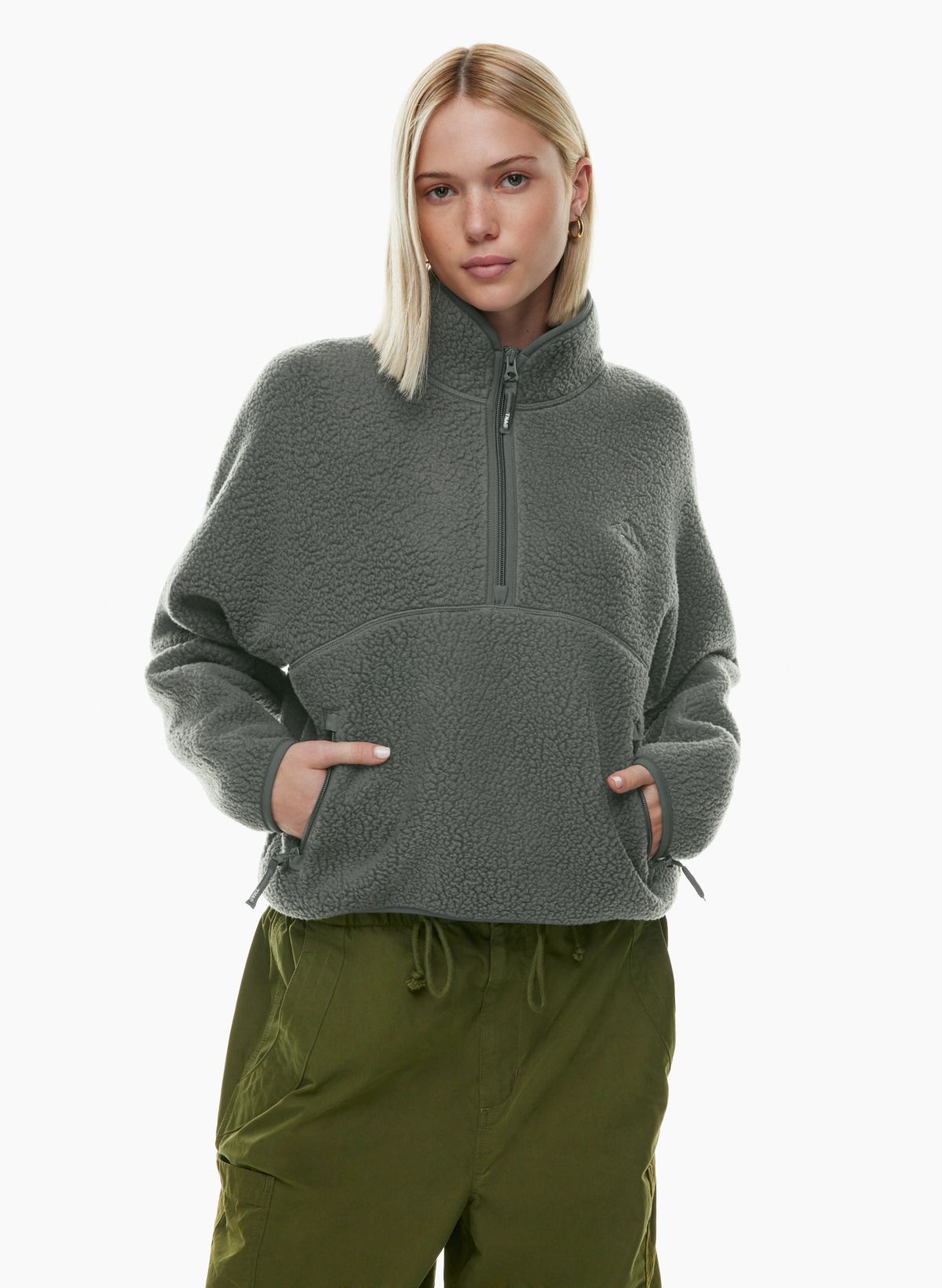 Tna BIGFOOT POLAR ½ ZIP SWEATER | Aritzia US