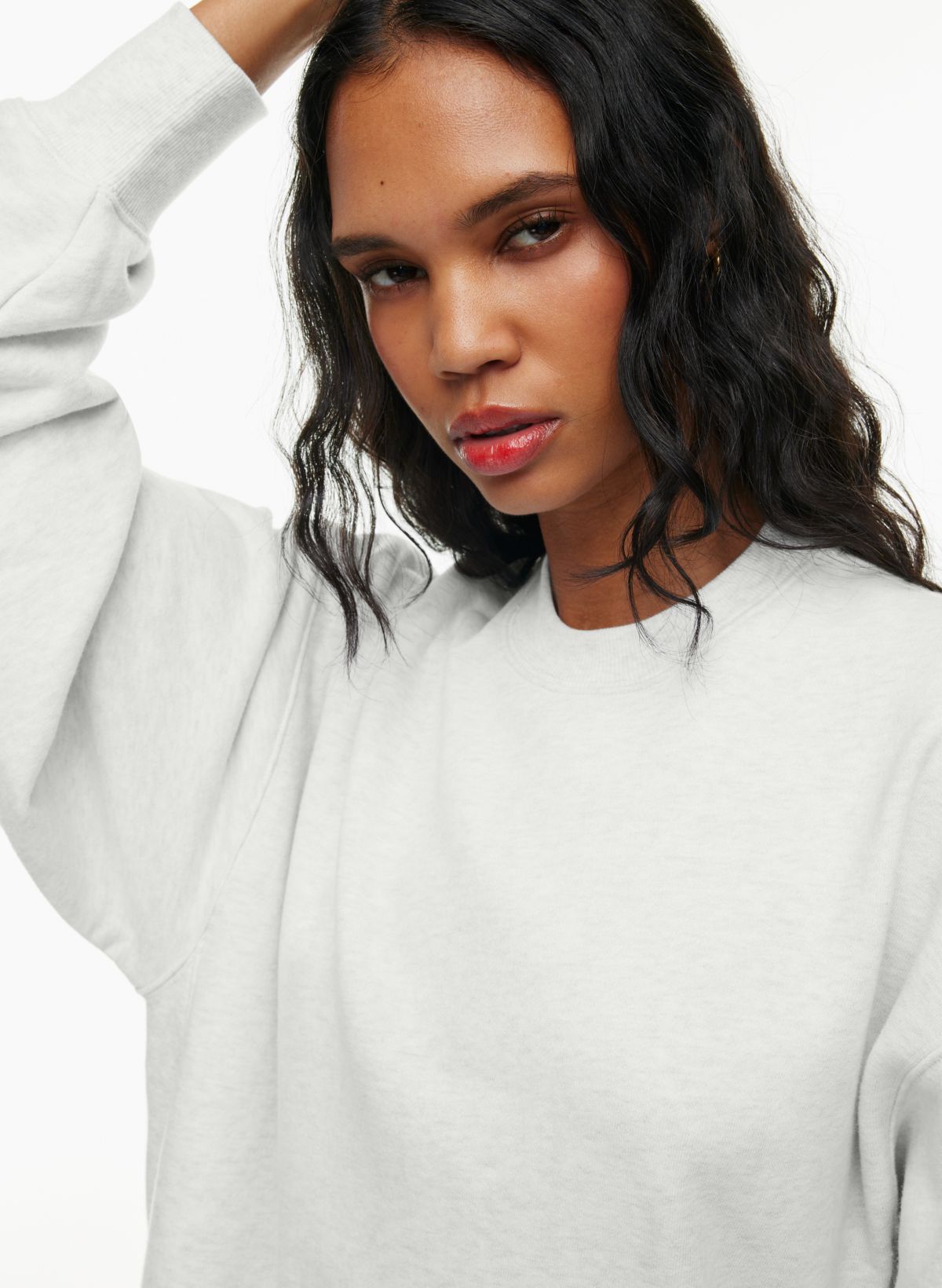 Tna TERRY FLEECE BOYFRIEND CREW SWEATSHIRT | Aritzia US