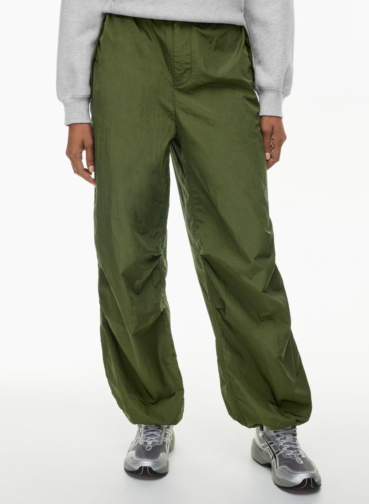 Women's High-Rise Parachute Pants - A New Day™ Black 6