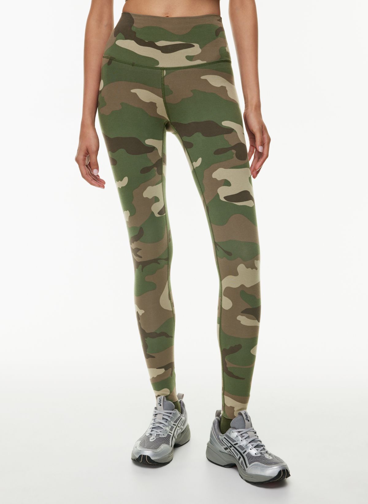 Green Camo Army Design - Military Themed - Stretchy Leggings at