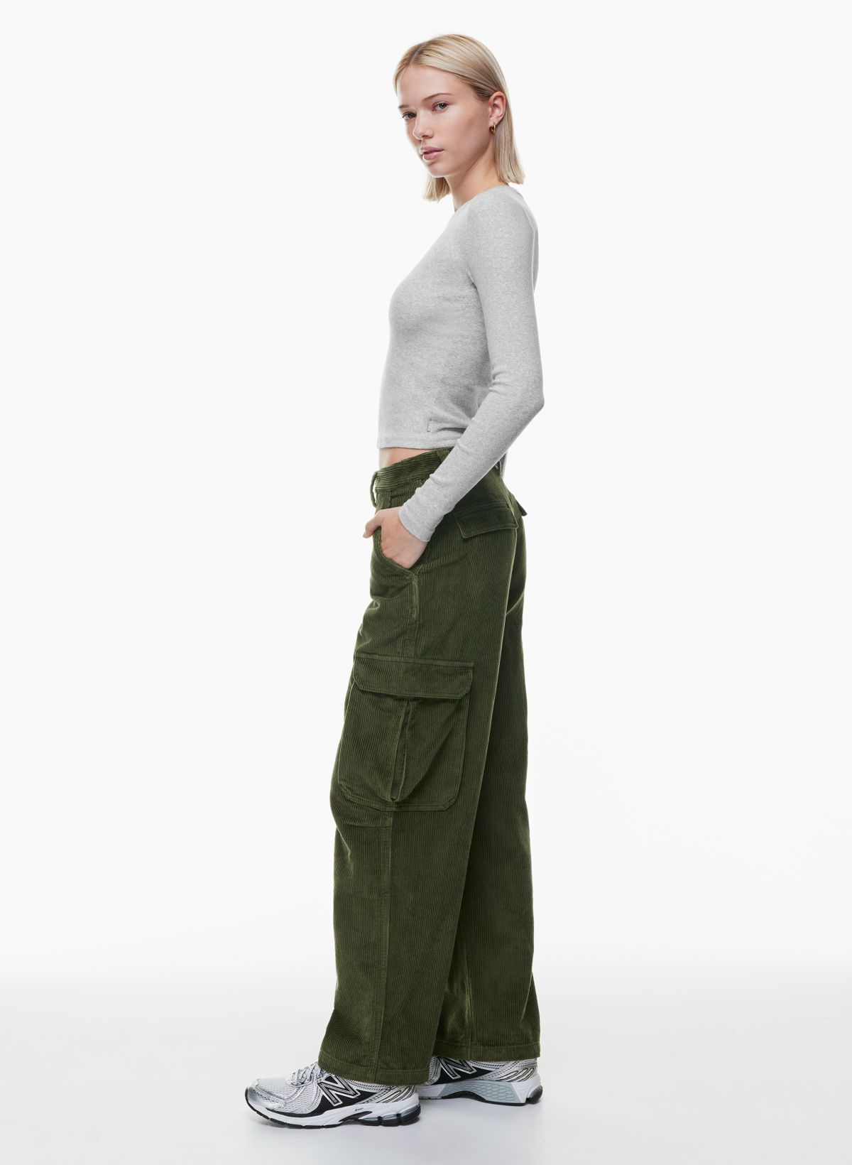 Soft Touch Pleat Front Cargo Trousers