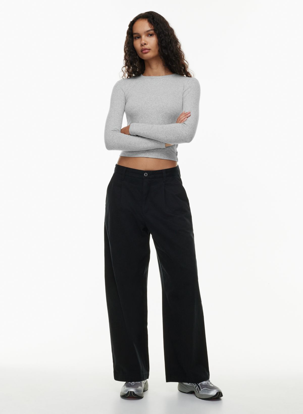 XX Chino Stay Loose Pants With Cropped Leg