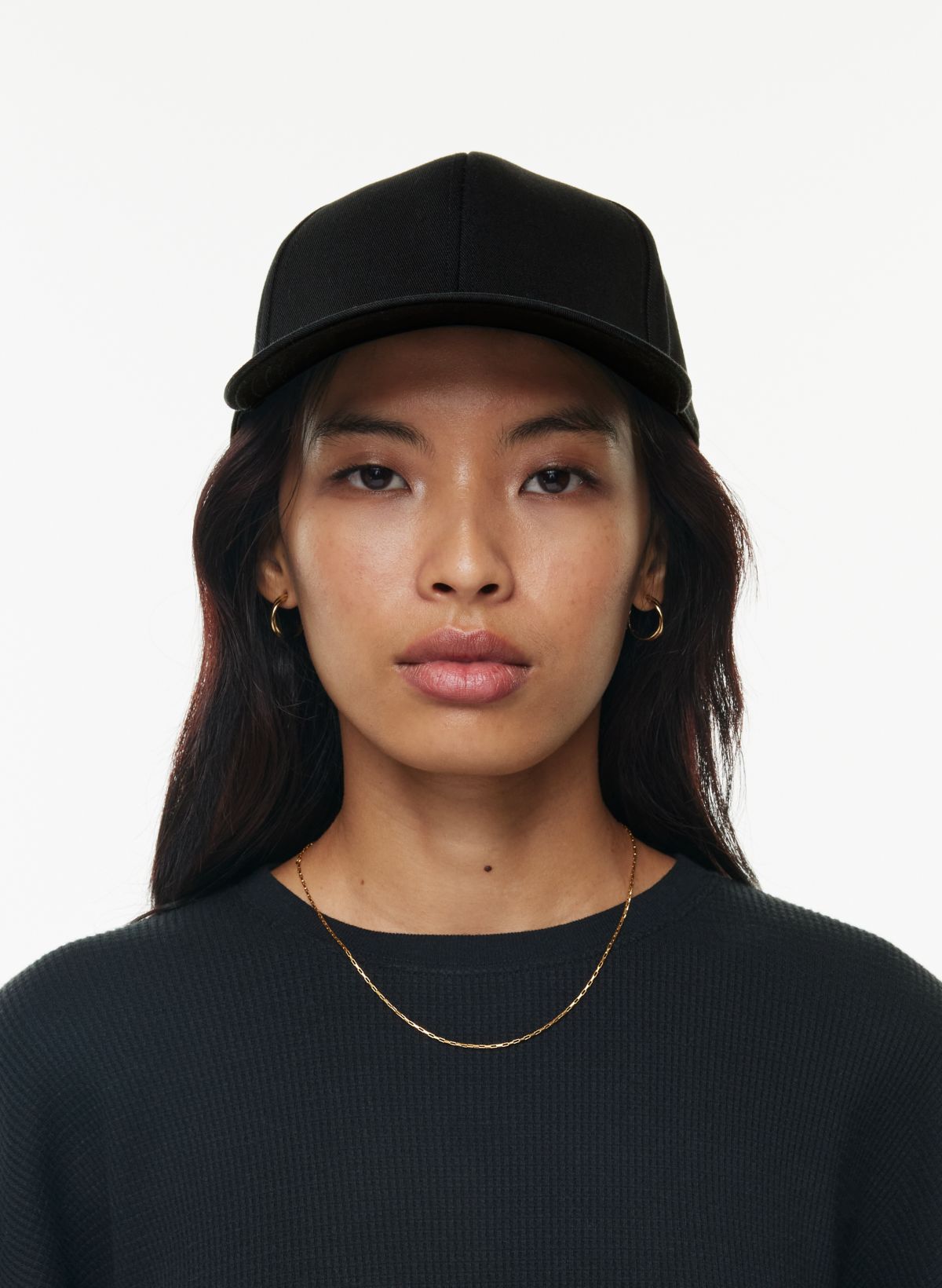Caps T-shirt Boxy Fit in Black