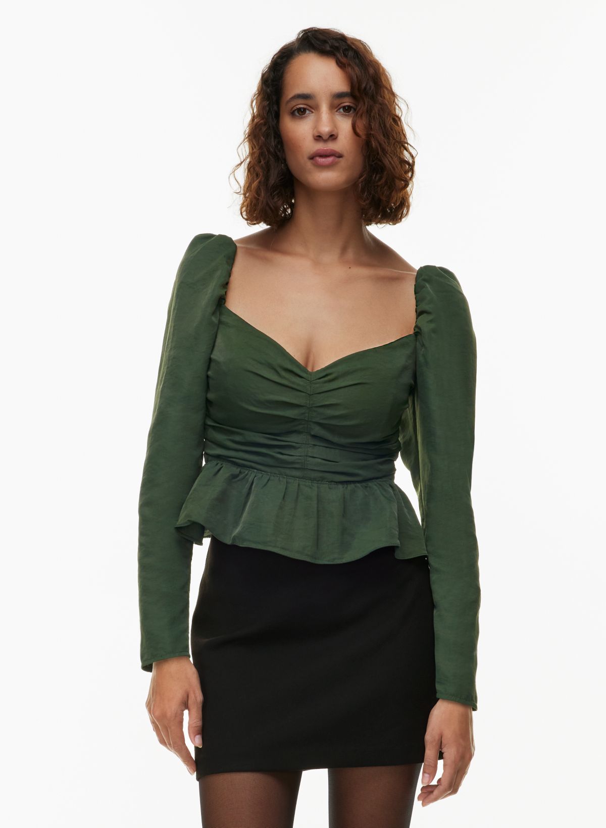 Buy Women Green Stripes Tube Peplum Top Online At Best Price