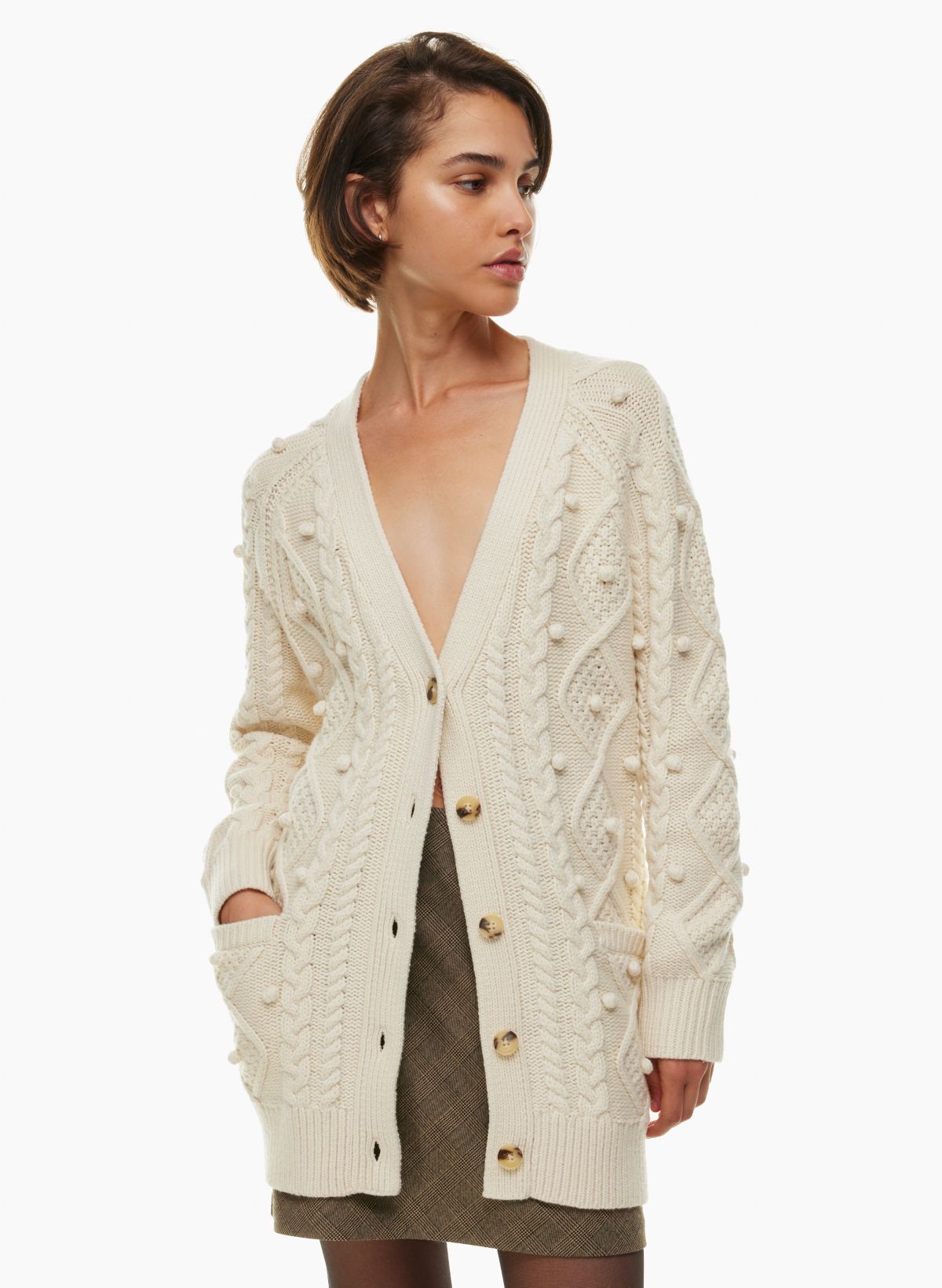 Wilfred Free CABLE KNIT CARDIGAN