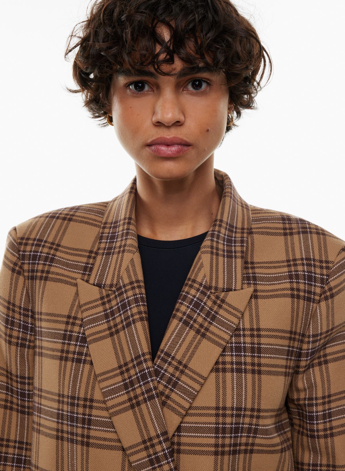 Aritzia plaid outlet blazer