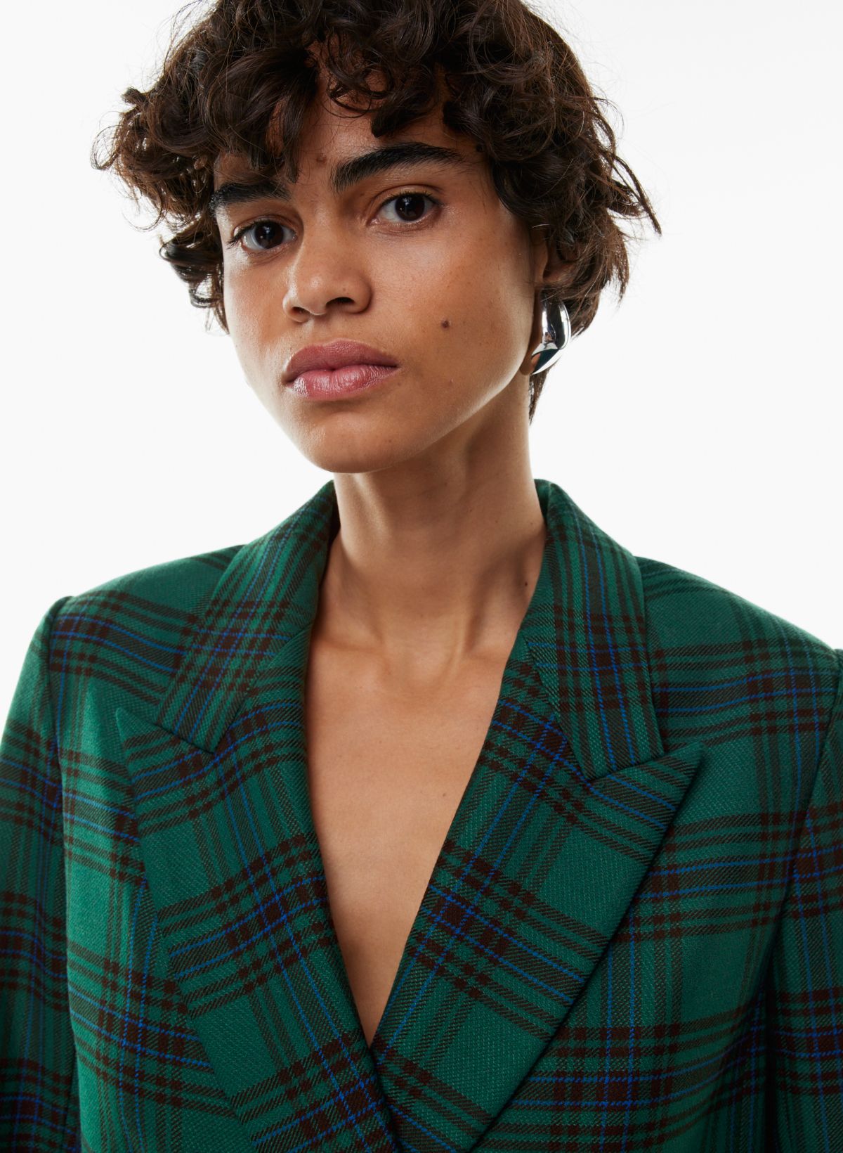 Aritzia plaid sale blazer