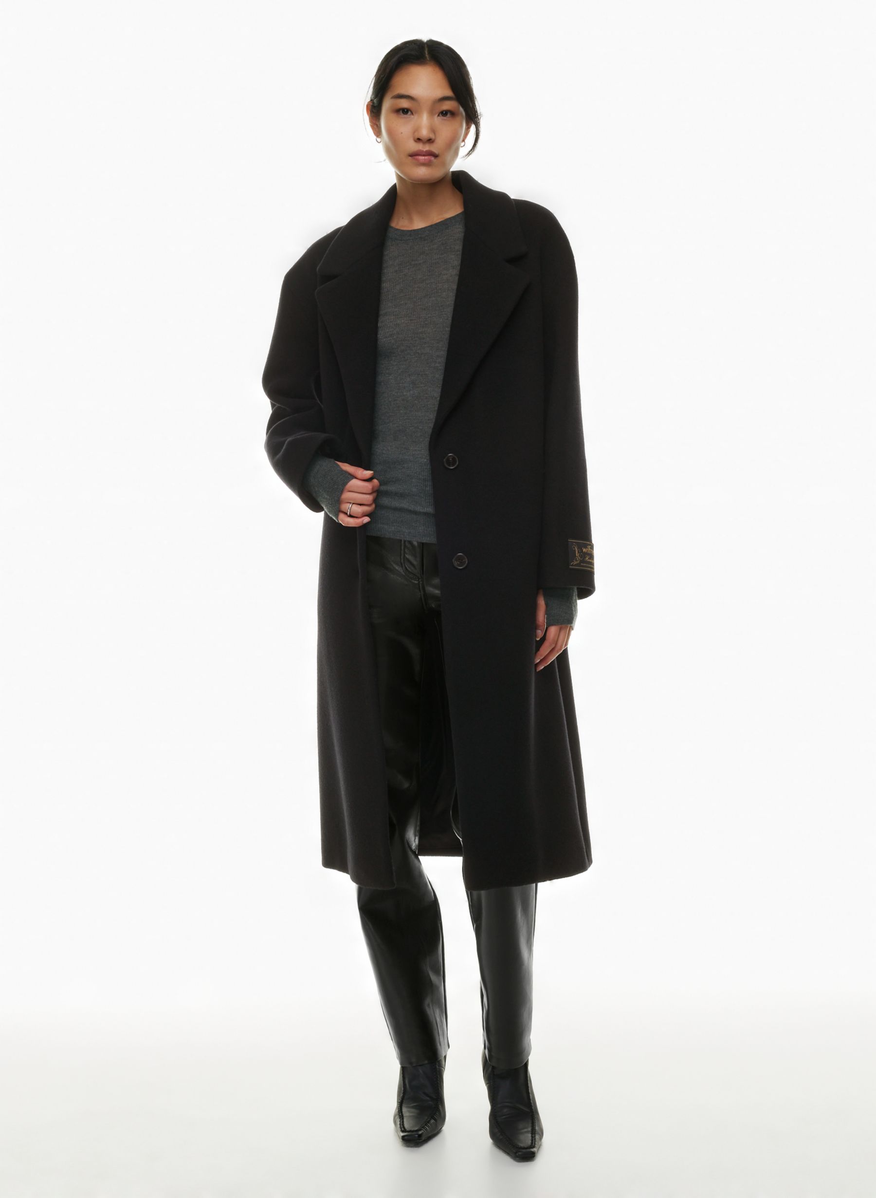 overcoat (similar-ish—no shoulder padding)