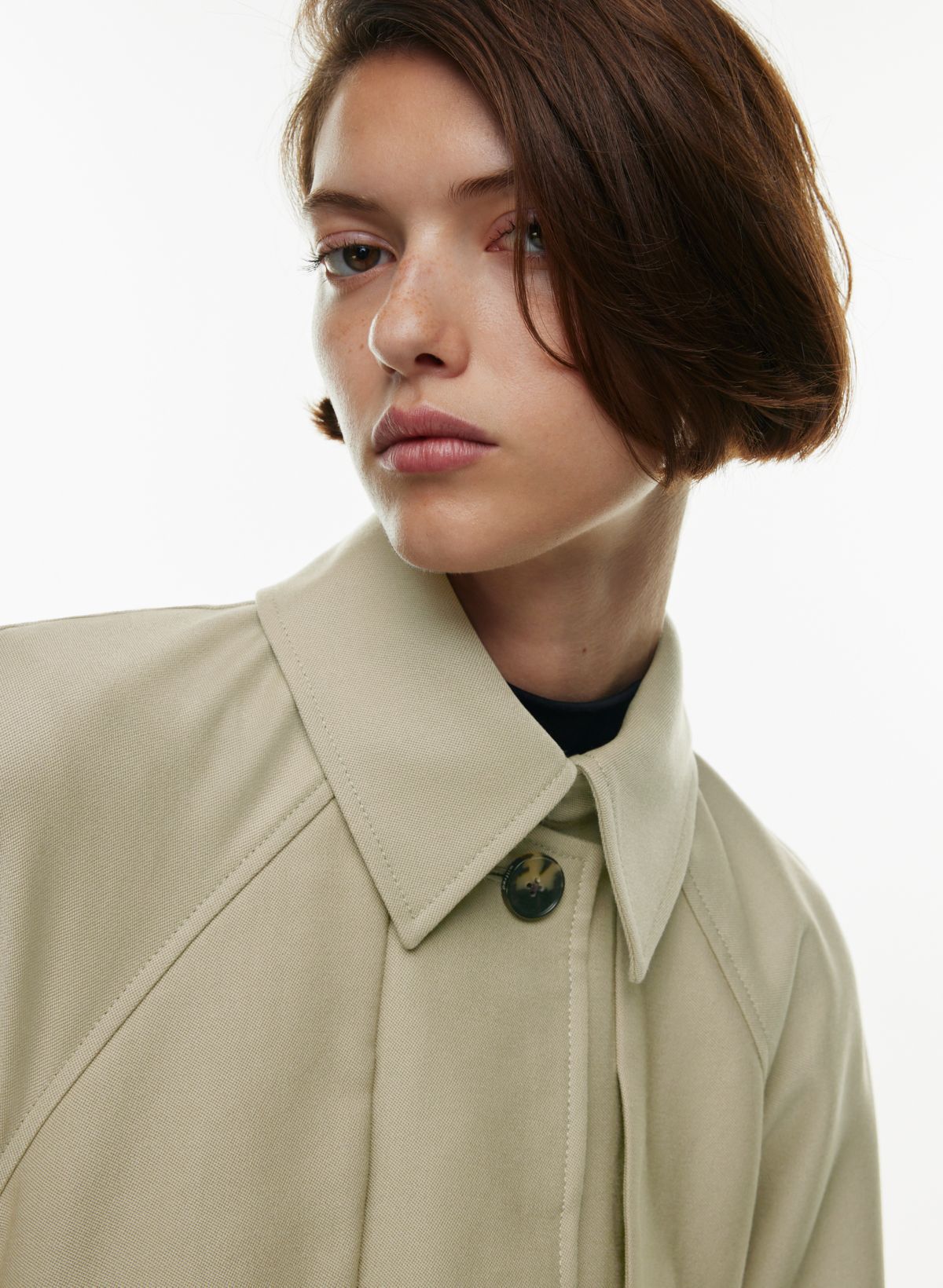 Bulk-buy Elegant Winter Stylish Ladies Belted Khaki Women Trench