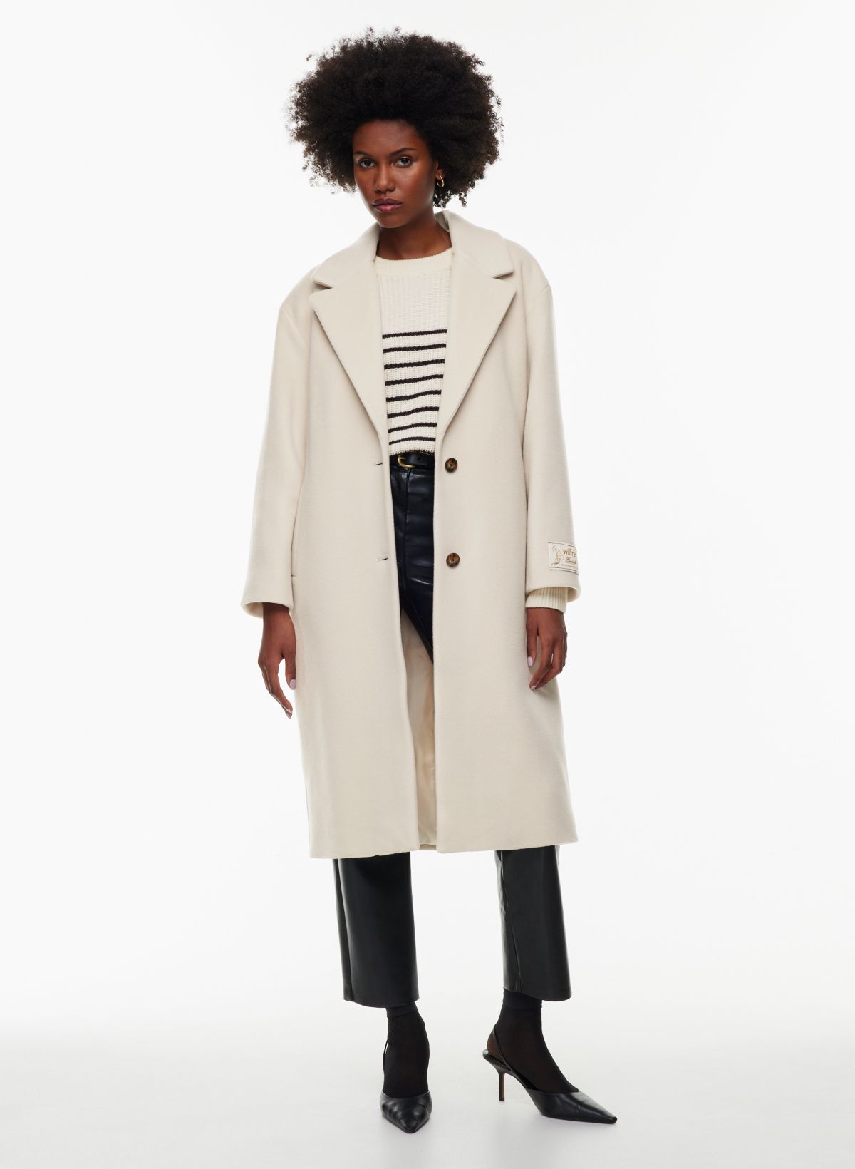 Maxi lapel manteco wool coat - Women