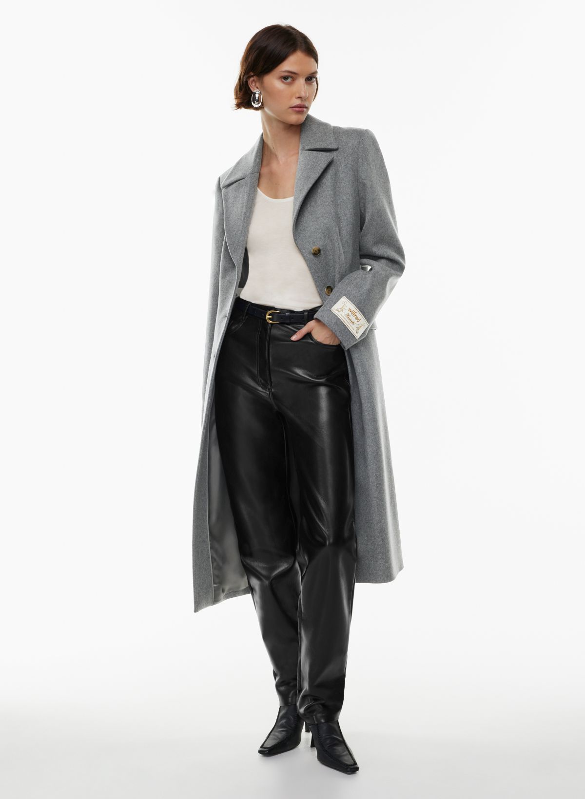 Aritzia grey hot sale wool coat