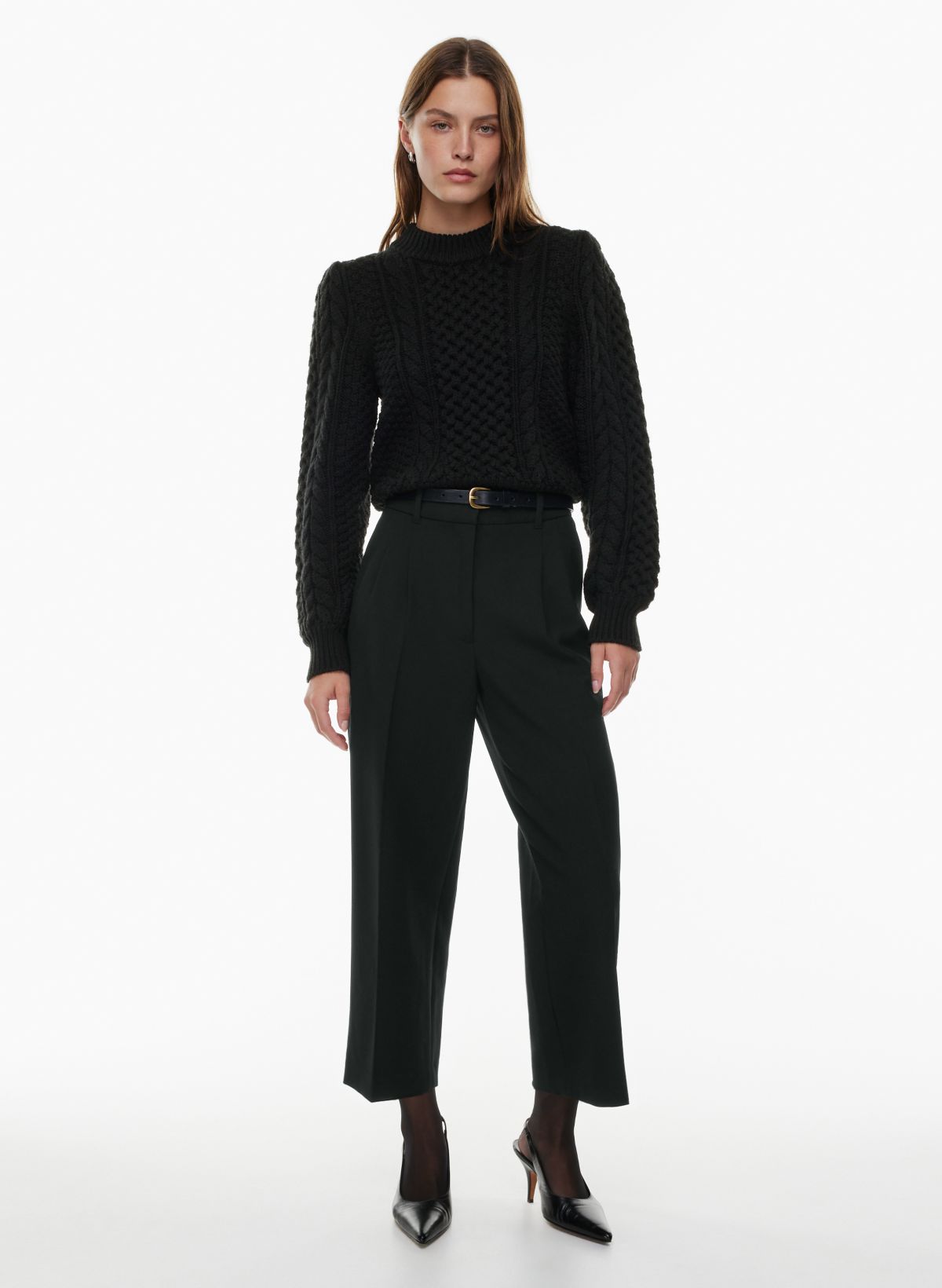 Stretch Woven Wide-Leg High-Rise Cropped Pant. I didn't want to