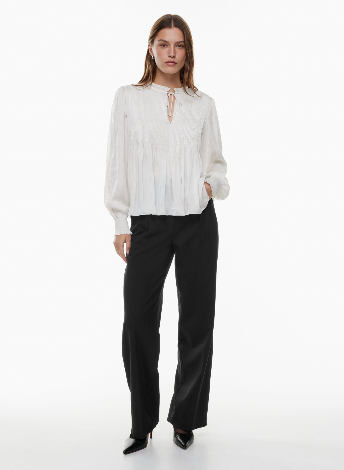 Shimmery Wide-Leg High-Rise Pant - Tall, Tall