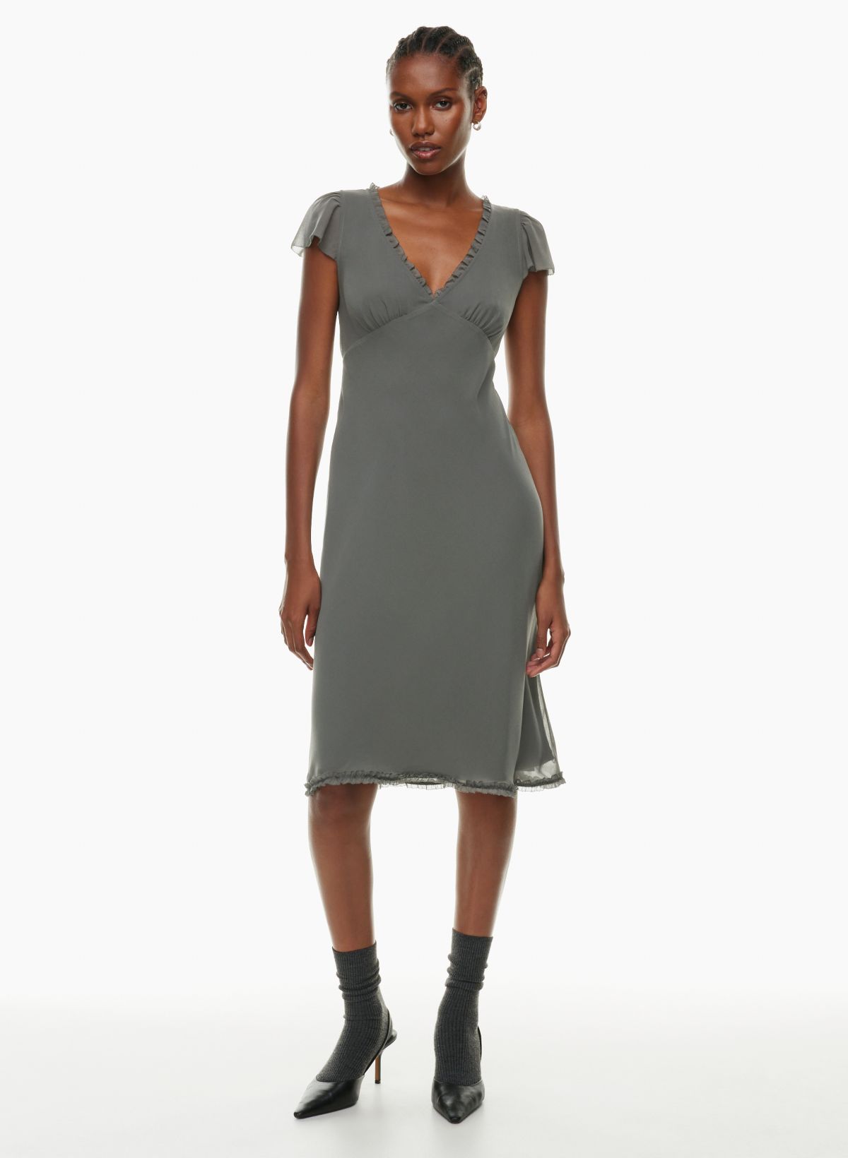 Grey sheath dress sale