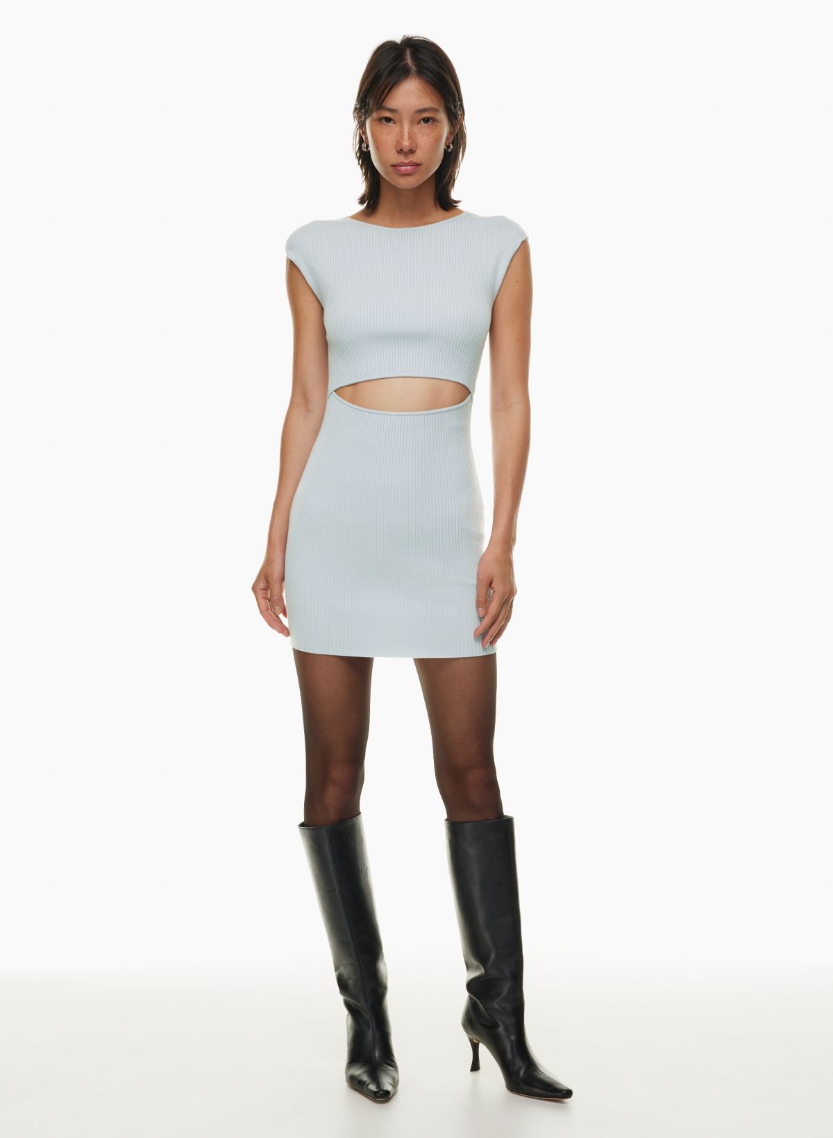 Aritzia Cutout Knit Mini Dress XS-