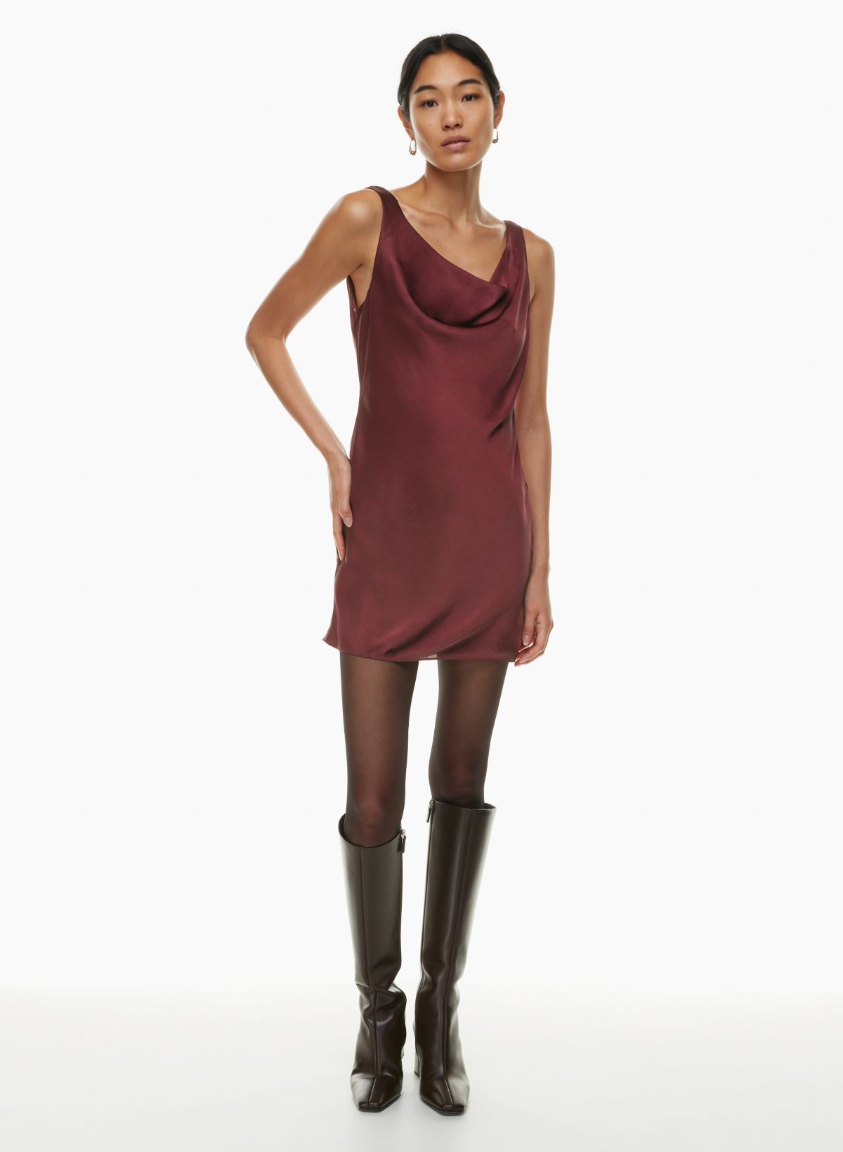 Aritzia shop burgundy dress