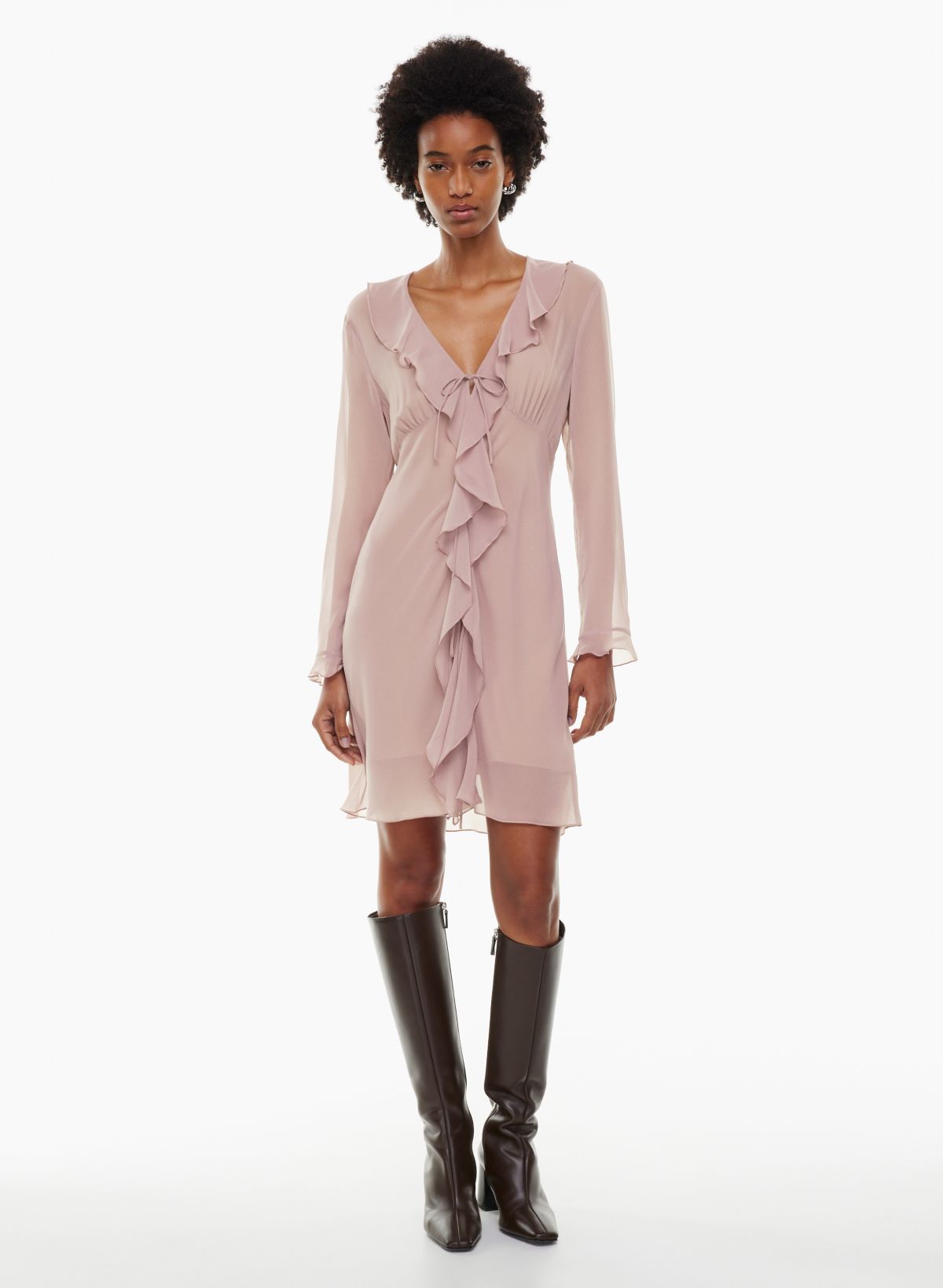 Aritzia Cicero Dress size M in Gd deep taupe