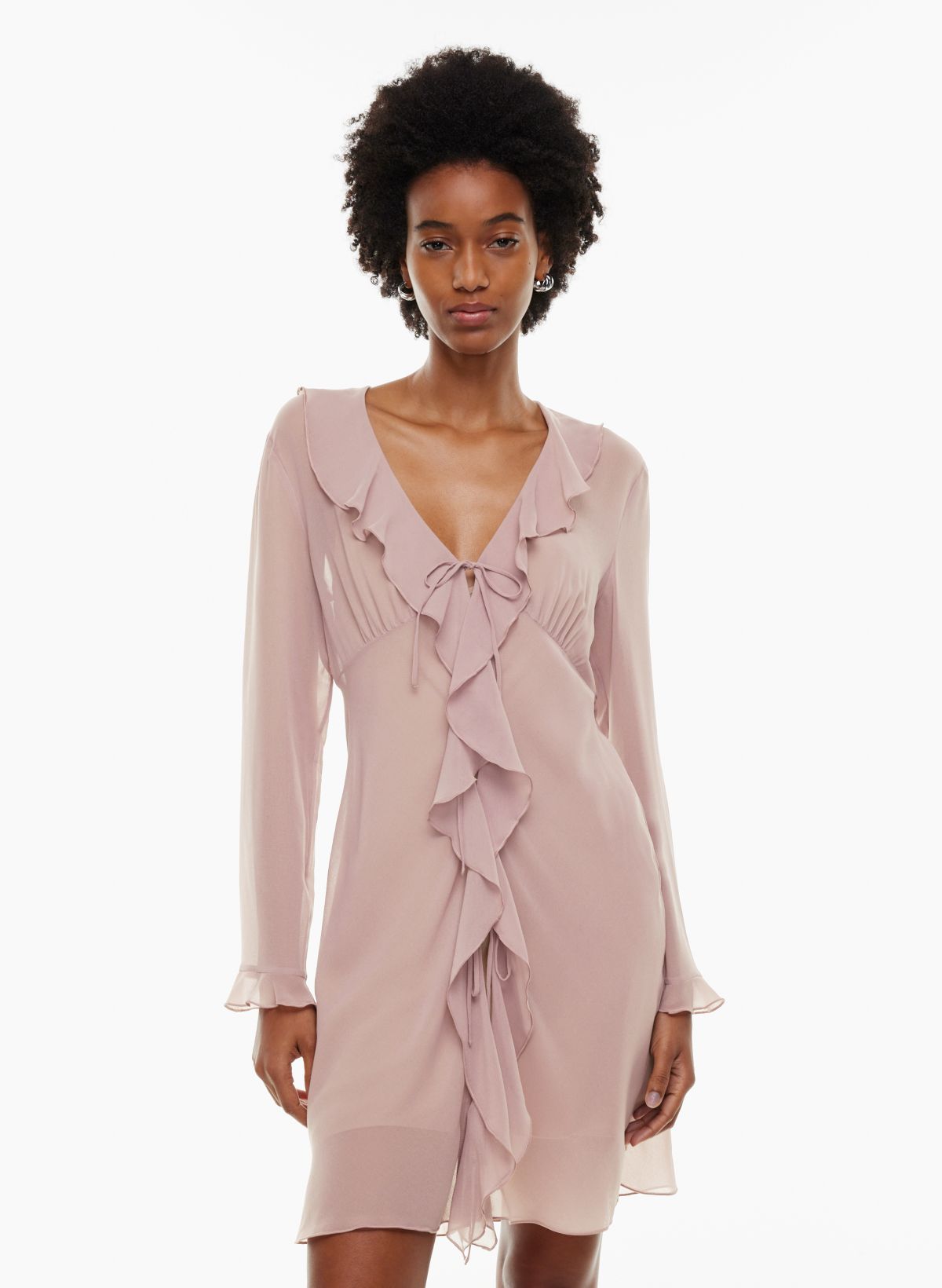 Aritzia 2024 ruffle dress