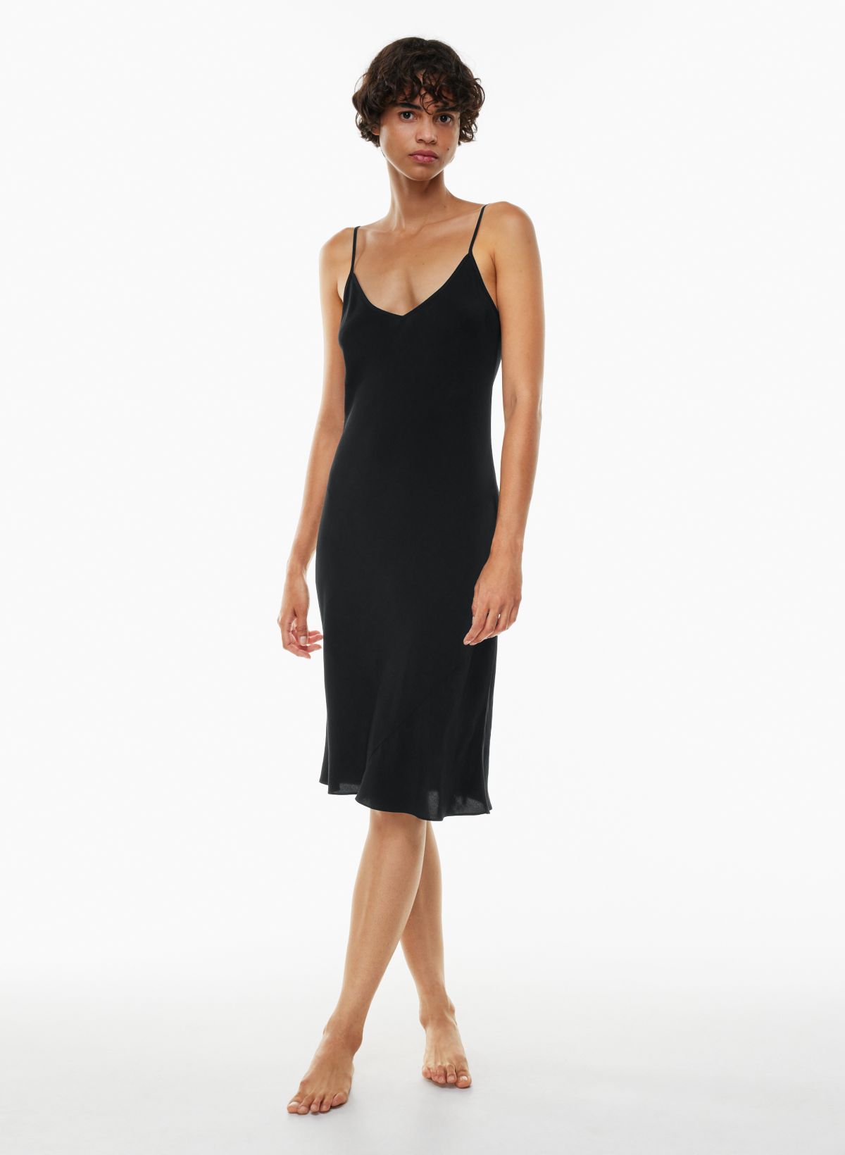 Elegant slip dress made from viscose twill