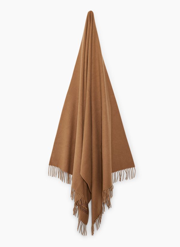 SCARF IN MONOGRAM CASHMERE - BROWN/TOFFEE