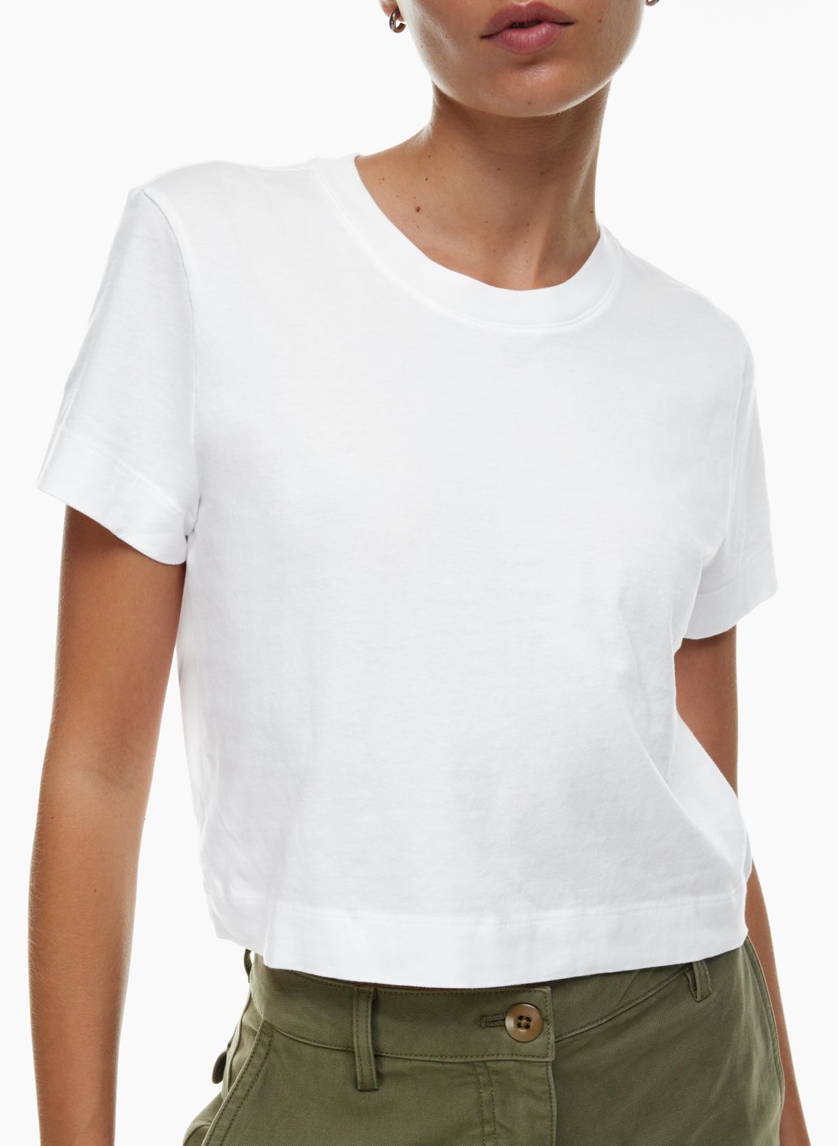 SHEIN PETITE Women's Off Shoulder T-shirt