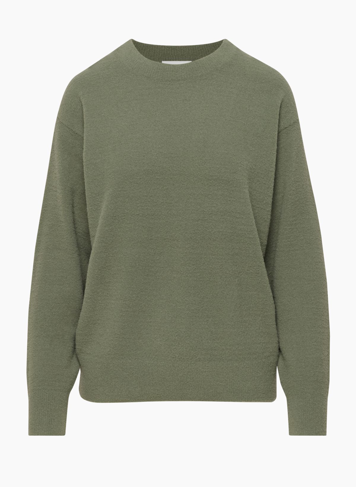 Wholesome Waffle Knit Sweater Green