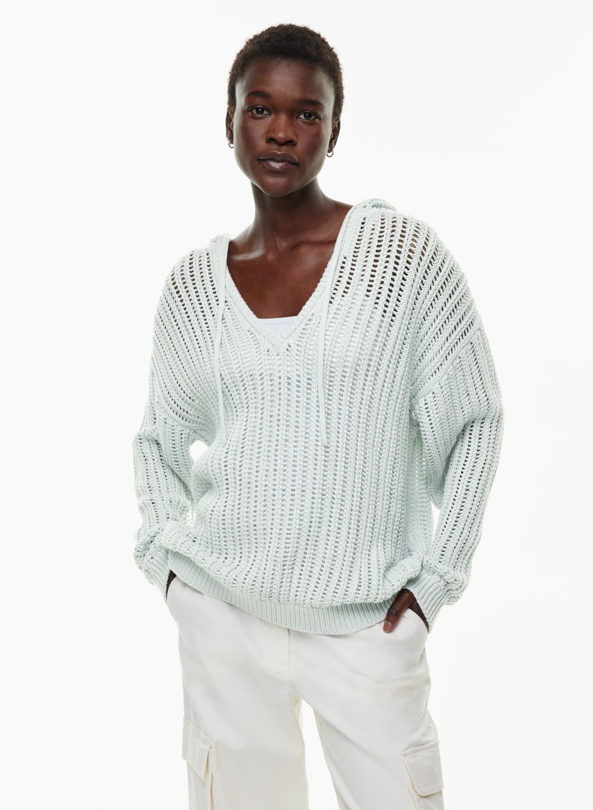 ok.soon linen mesh knit-