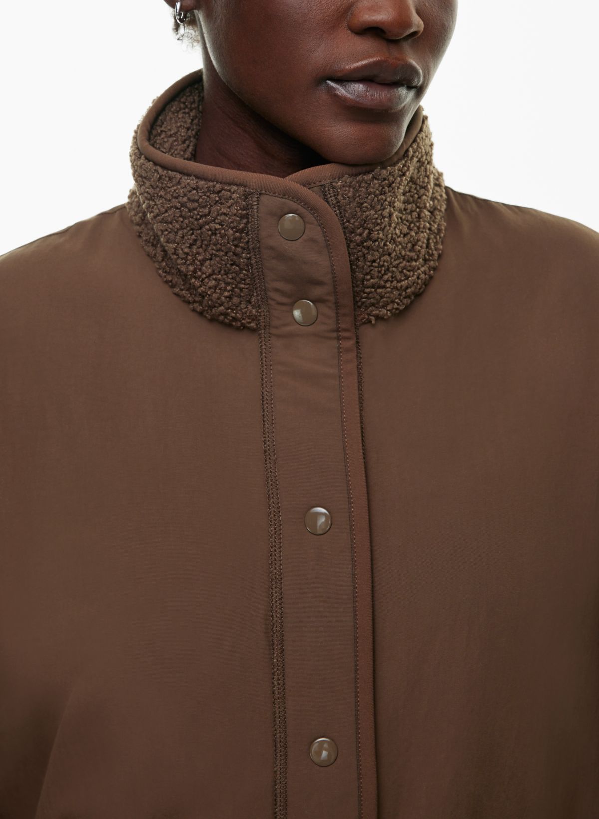 Aritzia sherpa sale fleece jacket