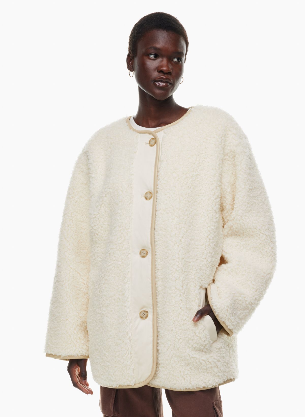 Aritzia wilfred shop free teddy jacket