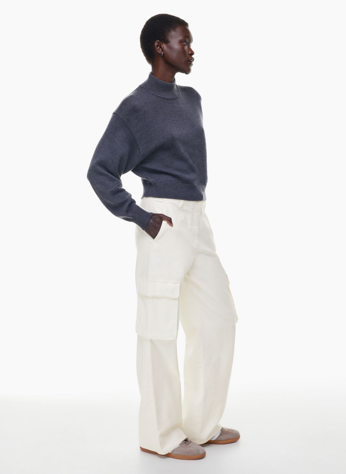 Shop Louis Vuitton Wool Street Style Plain Cotton Cargo Pants