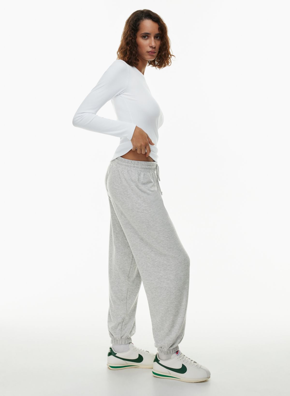 Merino Wool Sweatpants for Women Lounge Jogger Pants High 