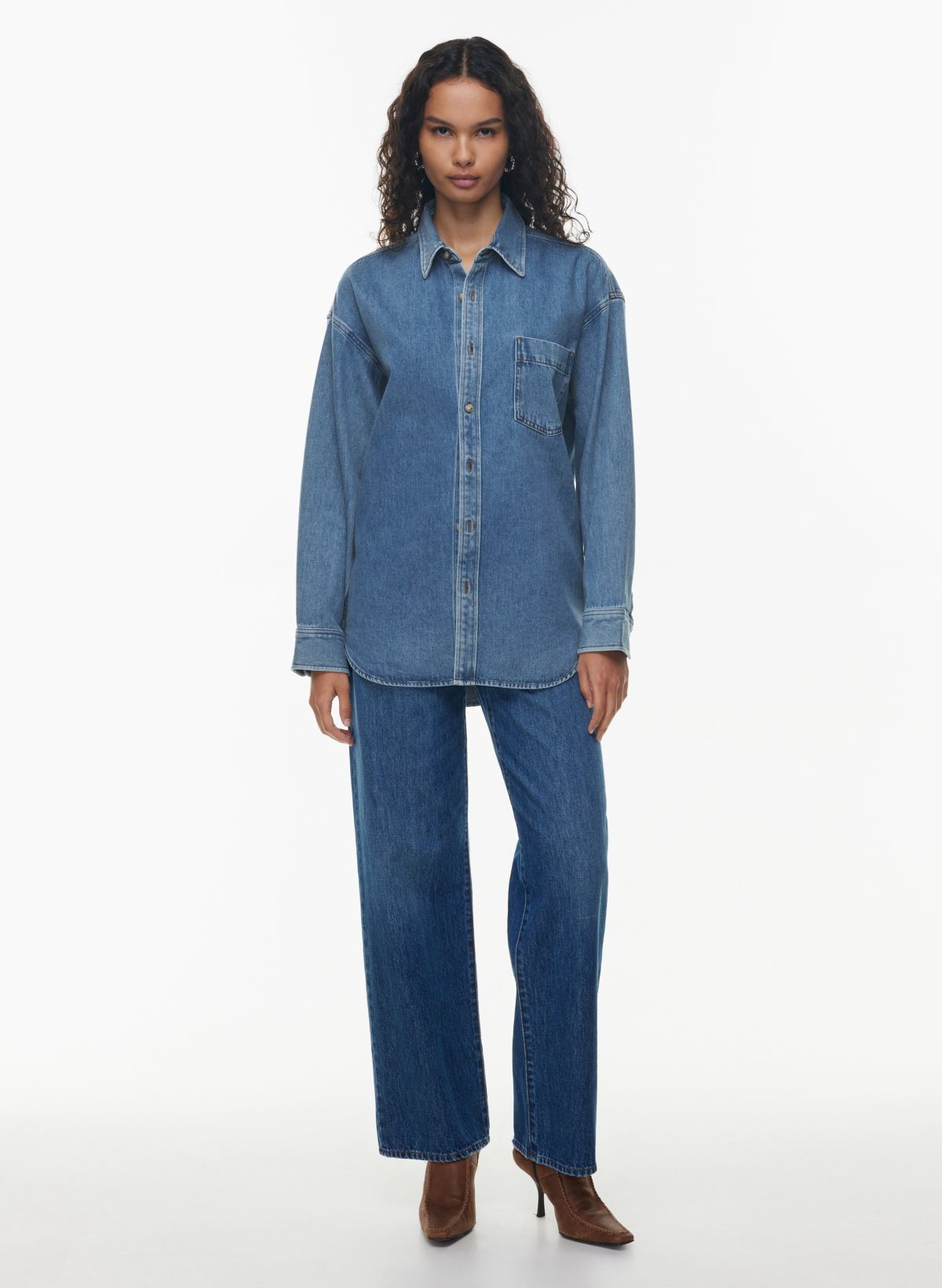 Denim Forum THE '80S COMFY DENIM SHIRT | Aritzia US